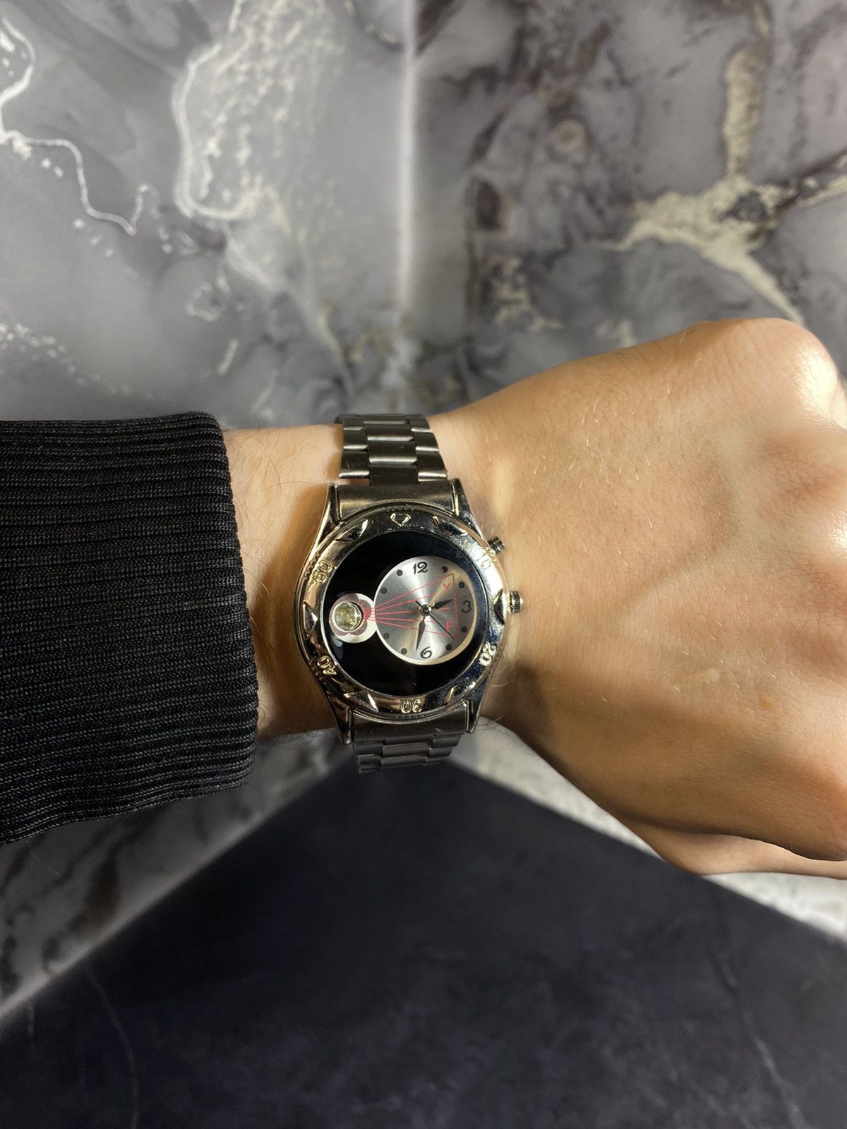 Jewelry Futuristic LED Watch – Silver Dial & Unique Light Effect ⏳ Size ONE SIZE - 3 Thumbnail