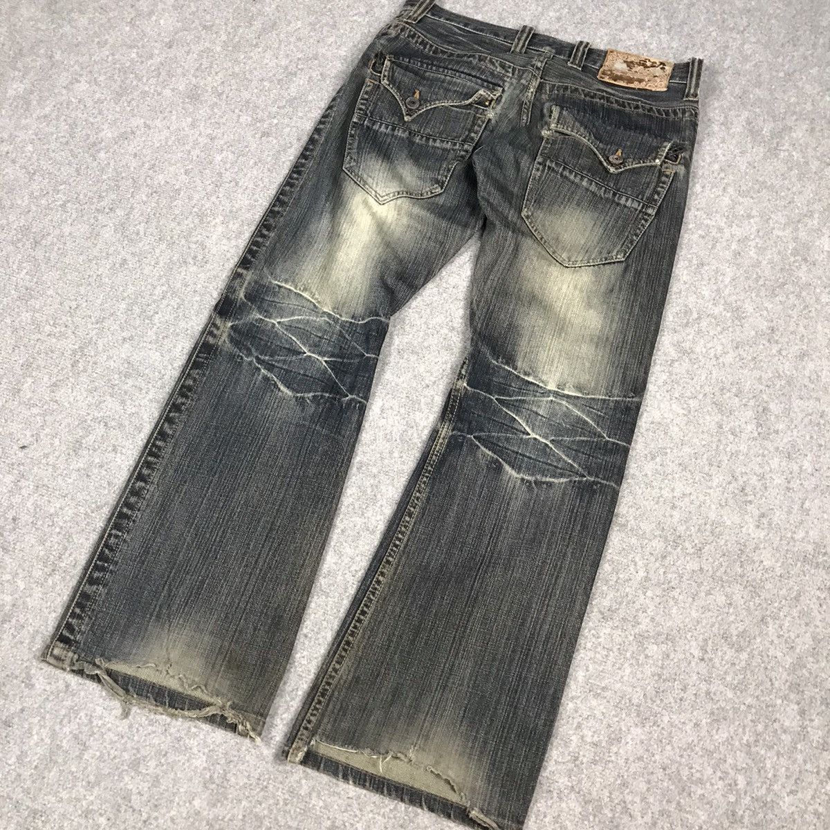 14th Addiction × If Six Was Nine FLARED🔥BOOTCUT ALDELIO JAPAN DISTRESSED DENIM PANTS Size US 30 / EU 46 - 11 Thumbnail