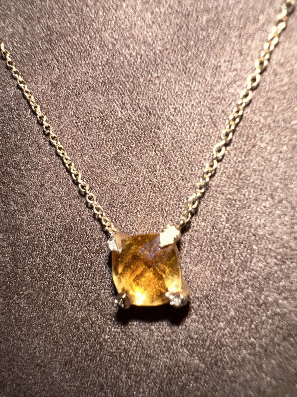 David Yurman David Yurman 18K Citrine Diamond Chatelaine Necklace Size ONE SIZE - 5 Thumbnail