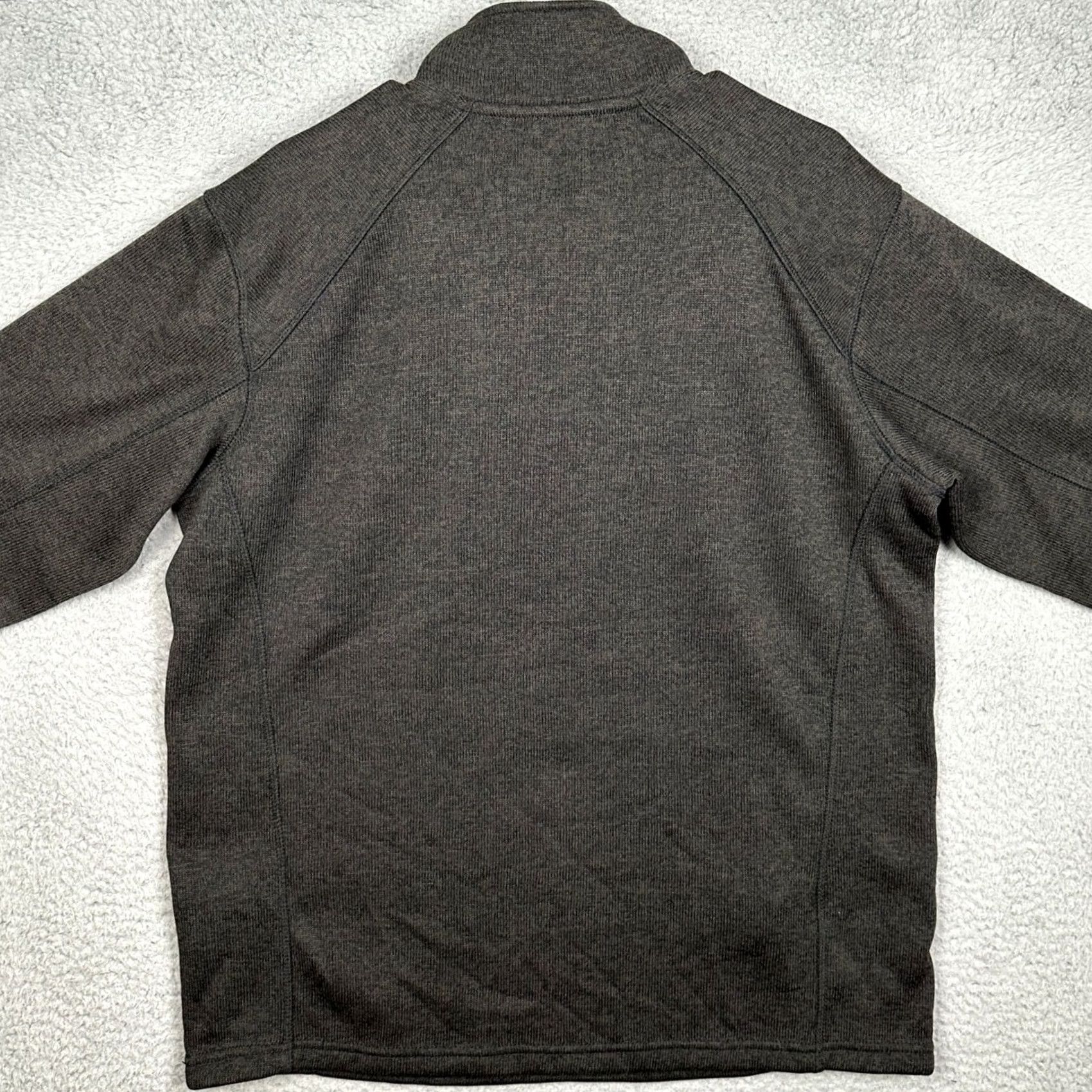 Eddie Bauer Eddie Bauer Fleece Sweater Mens L Black Quarter Zip Pullover Mock Neck Logo Size US L / EU 52-54 / 3 - 3 Thumbnail