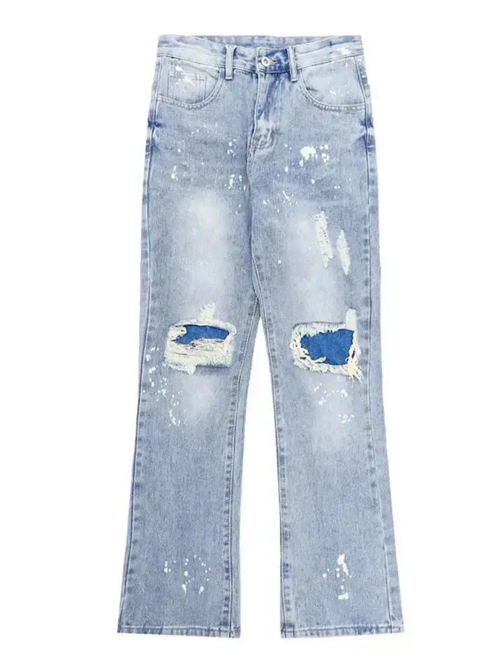 Japanese Brand Men's Knee with Hole Denim Trousers Punk Size US 30 / EU 46 - 6 Thumbnail