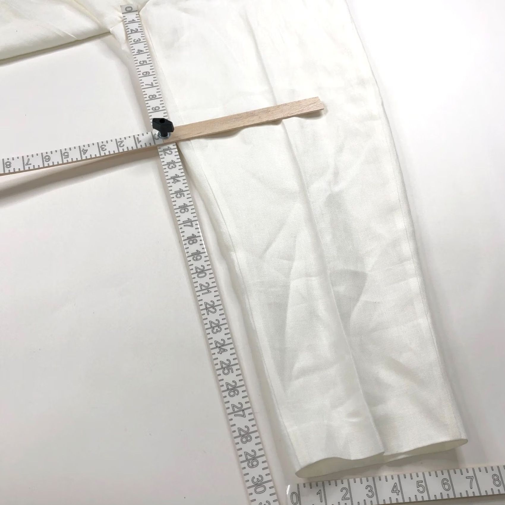 Talbots Talbots Irish Linen Pants Plus 18W High Rise Straight White NEW Fit 36W 30L Size 25" / US 0 / IT 36 - 4 Thumbnail