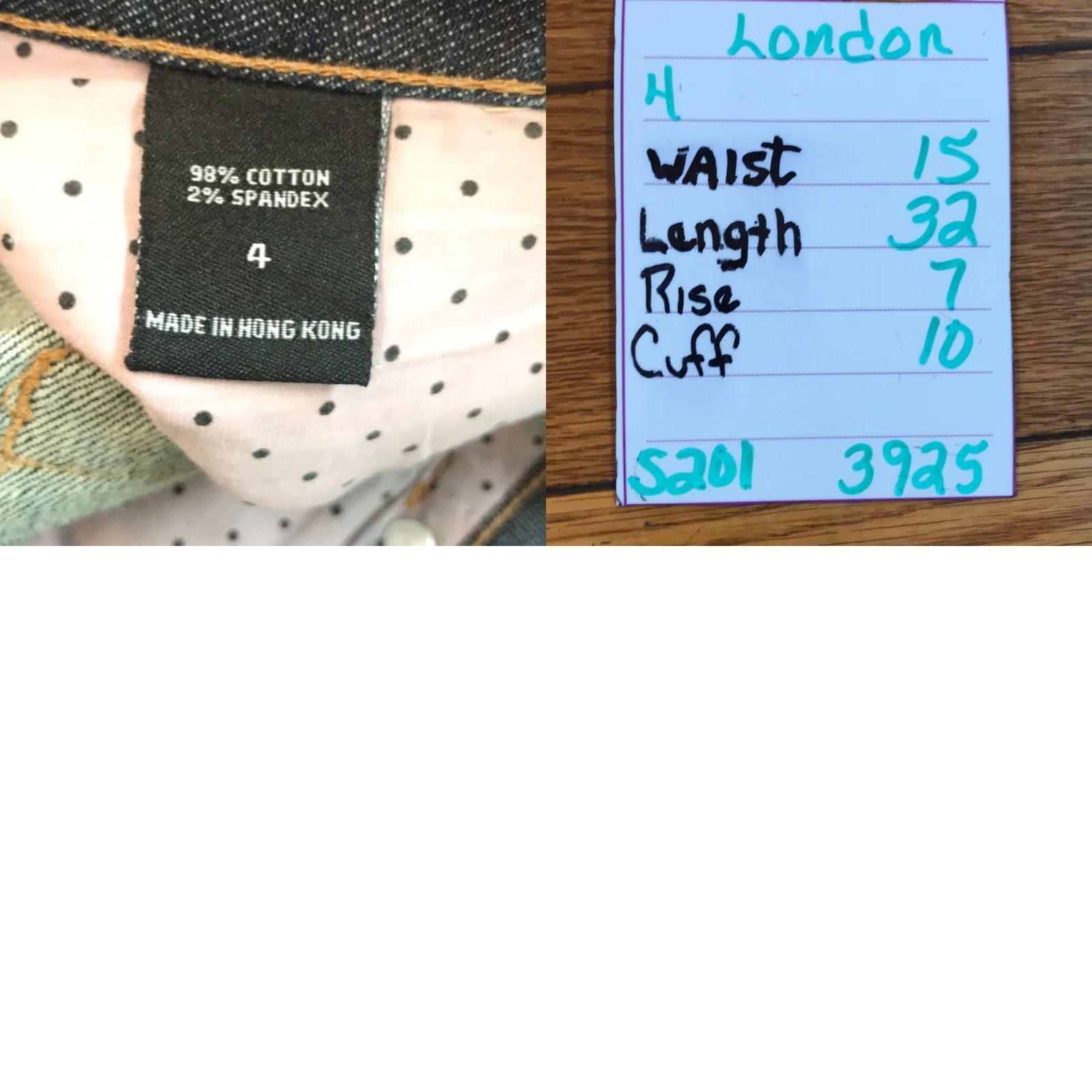 Vintage London Jeans Flared Denim Blue Size 4 Womens Regular Low Rise 32in Inseam 5-Pocket Stretch Comfort Summer Fall Winter Seasons Size 27" / US 4 / IT 40 - 8 Thumbnail