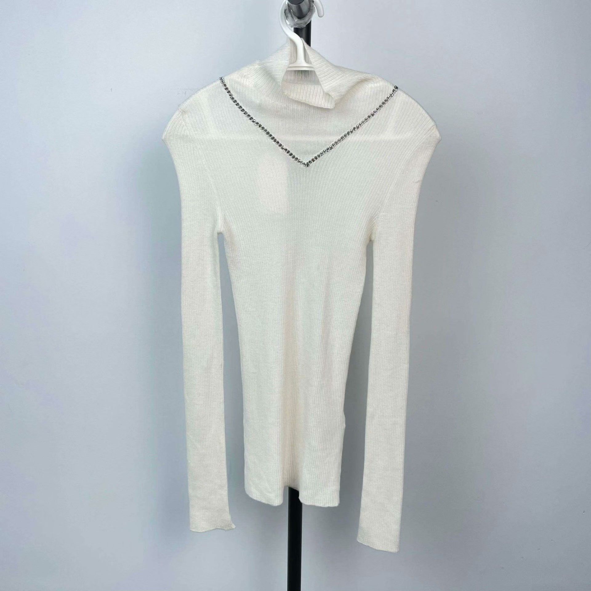 Bottega Veneta Bottega Veneta Knit White Sweater 42 Women Size M / US 6-8 / IT 42-44 - 1 Thumbnail