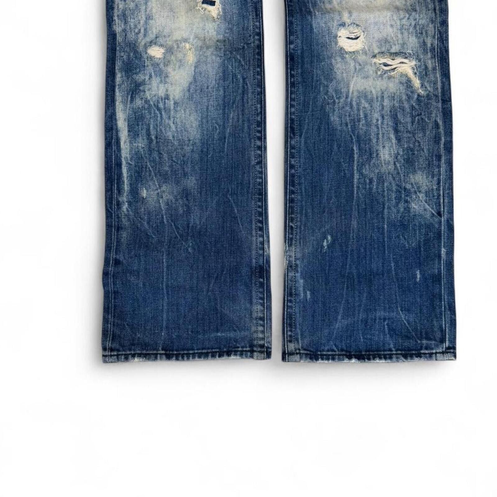 True Religion Buckaroo vintage denim jeans flap pockets mud wash shade Size 30" / US 8 / IT 44 - 7 Thumbnail