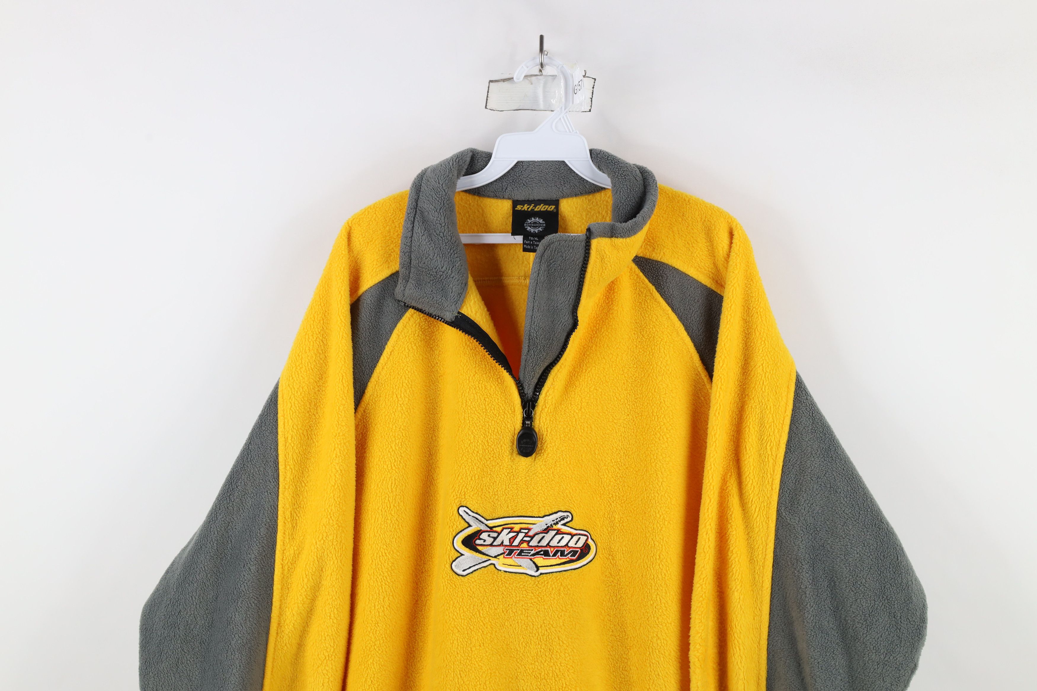 Vintage Vintage 90s Ski Doo Bombardier Racing Team Fleece Sweater Size US XL / EU 56 / 4 - 2 Thumbnail
