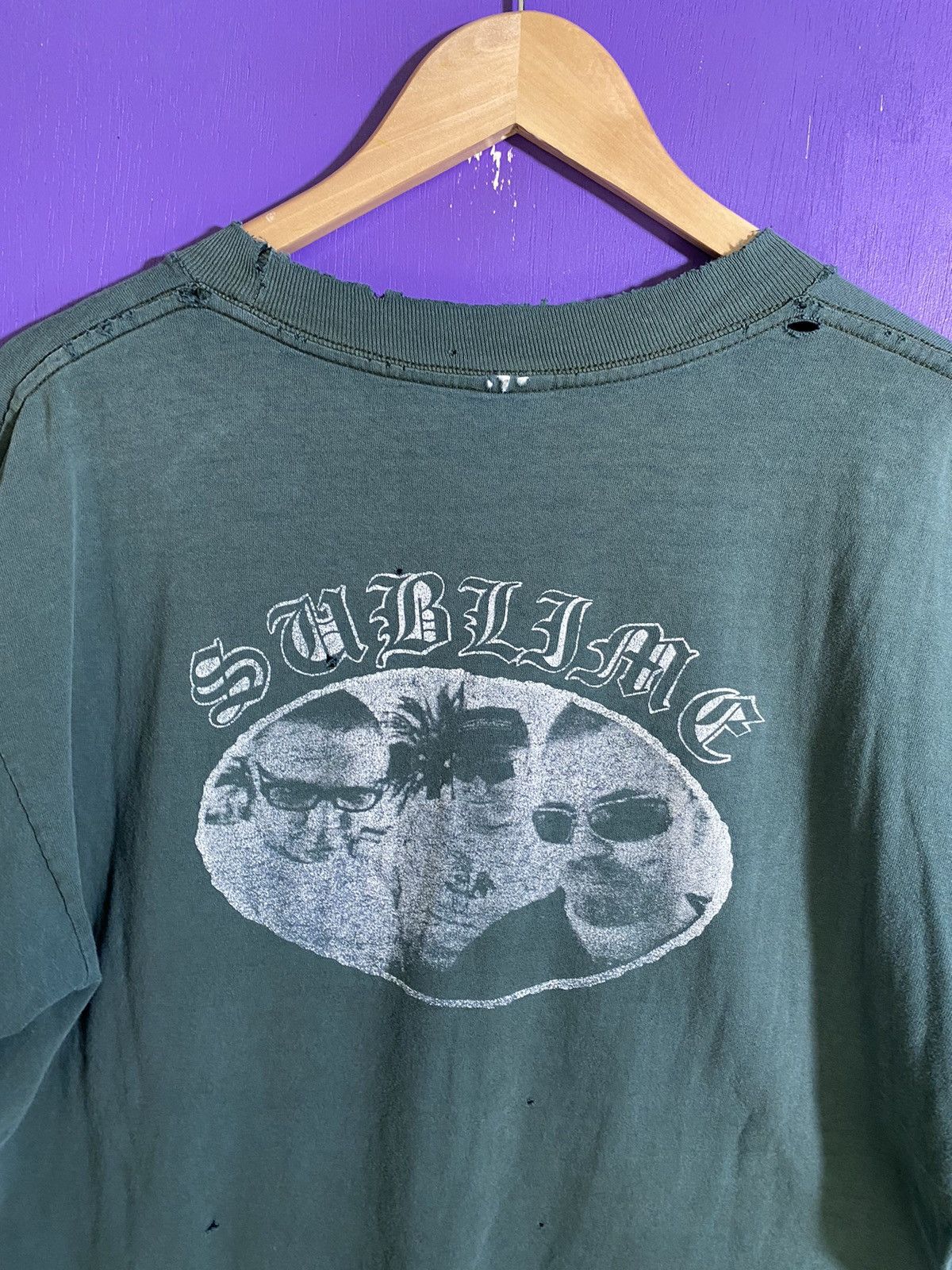 Band Tees × Vintage Vintage 90s Sublime band member faded tour tee Size US L / EU 52-54 / 3 - 3 Thumbnail
