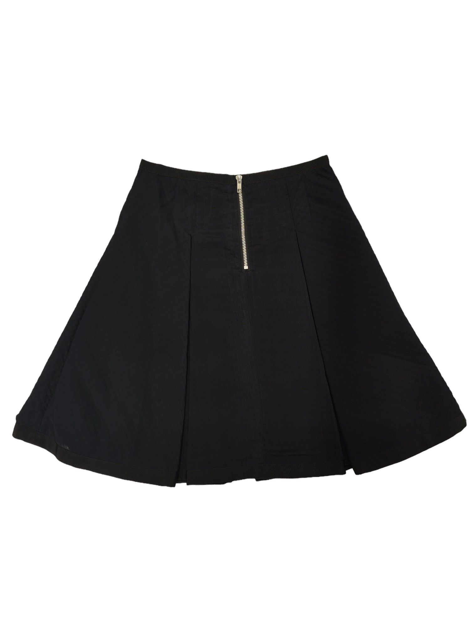 Sacai Black A-Line Flare Skirt With Cloth Ribbon Trimmings Size 24" / US 00 / IT 34 - 2 Thumbnail