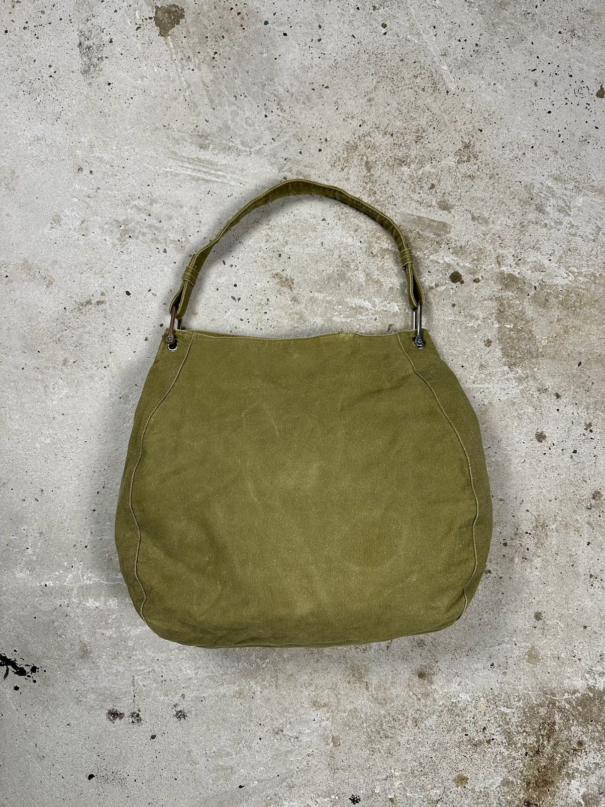 Military x Vintage Y2K Olive Shopper Bag Tote Big in Green, Men's