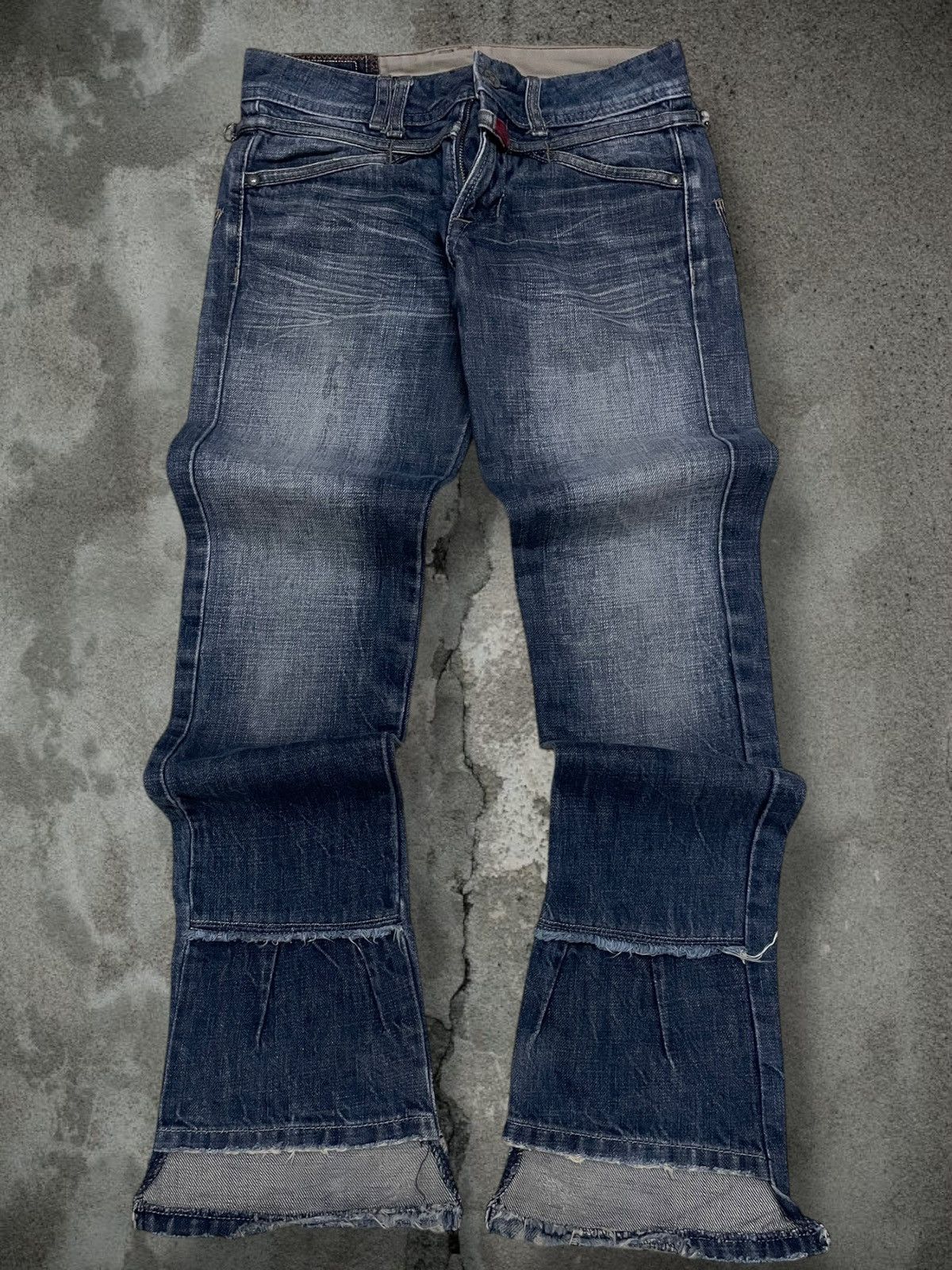 Marithe + Francois Girbaud Vintage 1990s Designer Marithe Francois Girbaud Flared Denim Size US 26 / EU 42 - 1 Thumbnail