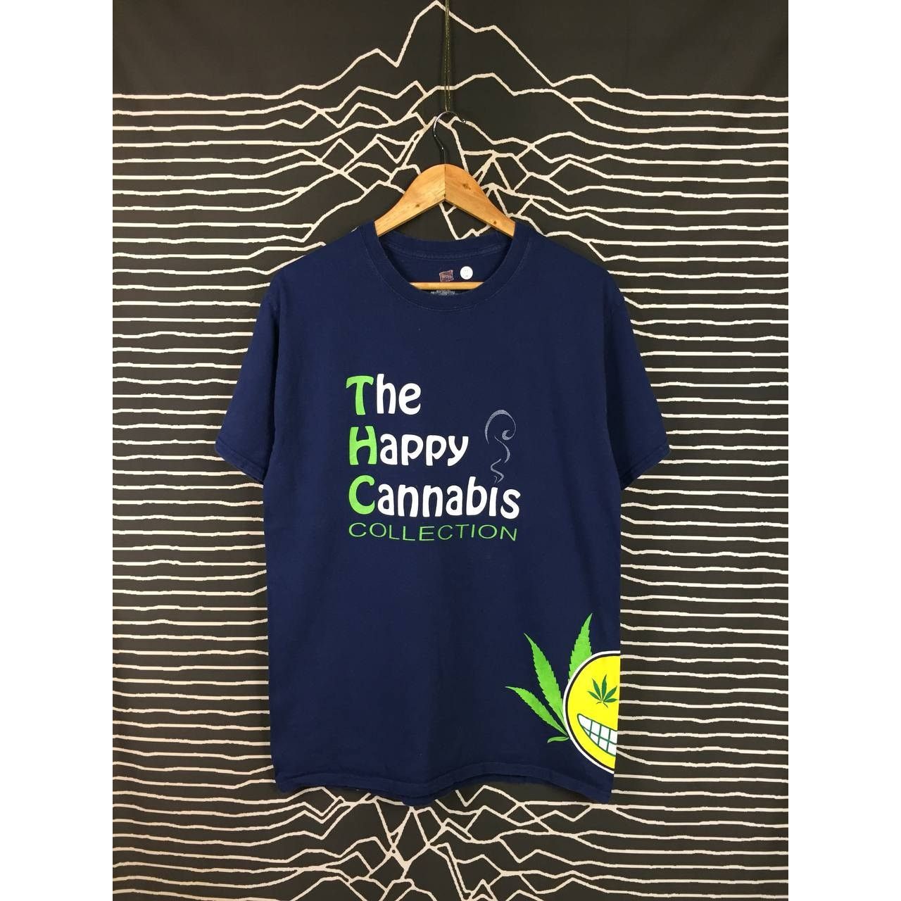 Hanes The Happy Cannabis Collection Graphic Funny Humor Tee Size US M / EU 48-50 / 2 - 2 Thumbnail