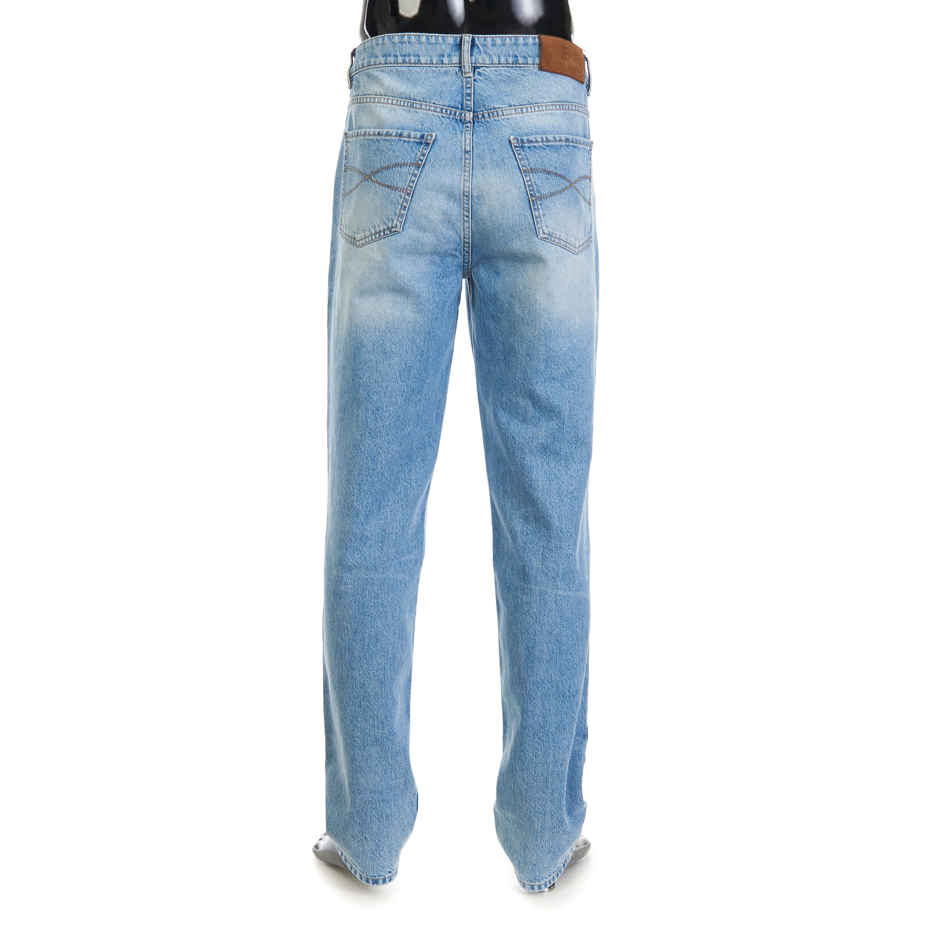 Brunello Cucinelli Blue Five-Pocket Trousers - Traditional Fit Cotton Denim Size US 36 / EU 52 - 4 Thumbnail