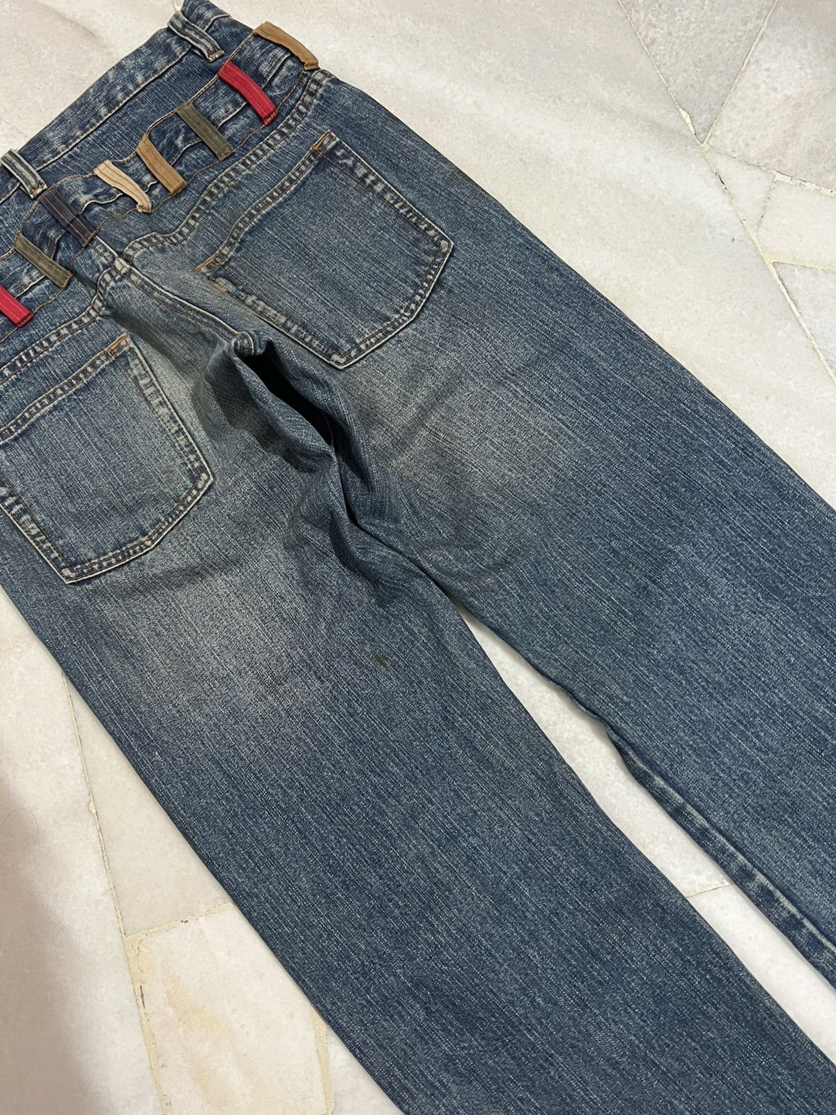 Hysteric Glamour × If Six Was Nine × Japanese Brand 🌈Double Waist 90’s style Amore Puro Faded Washed Jean Size US 30 / EU 46 - 10 Thumbnail