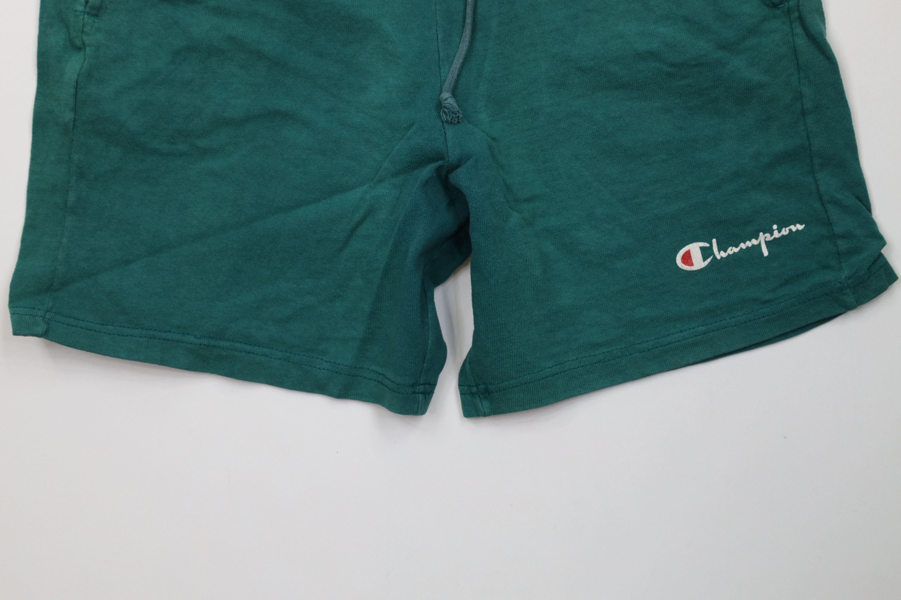 Champion Vintage 90s Champion Above Knee Shorts Green Cotton USA Size US 32 / EU 48 - 4 Thumbnail