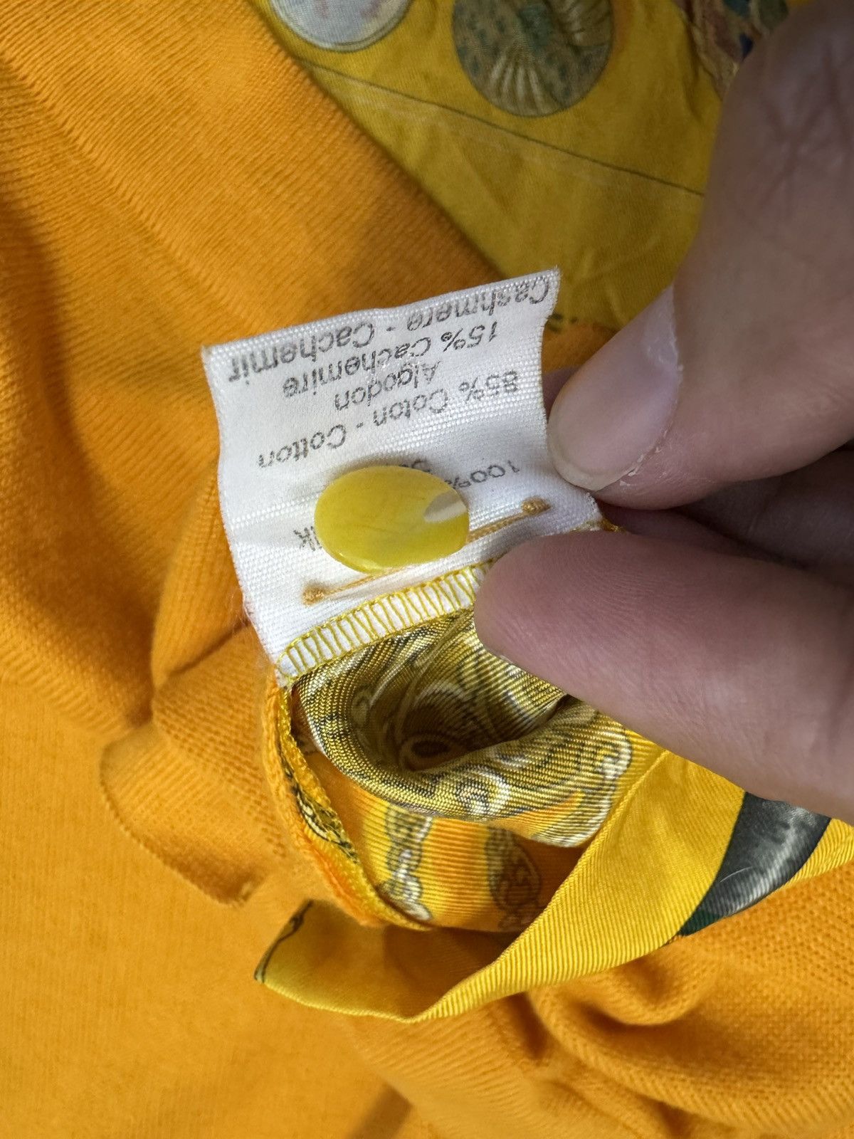 Hermes VINTAGE HERMES PETITE MAIN BY LATHAM SILK POLO SHIRT Size US M / EU 48-50 / 2 - 4 Thumbnail
