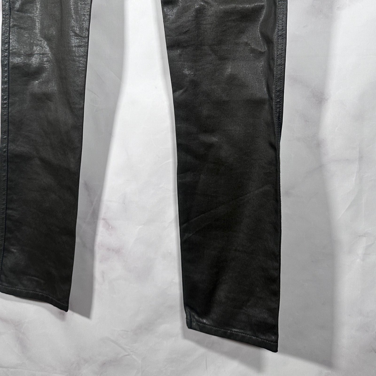 Jil Sander Forest Green Waxed Pants Size US 31 - 4 Thumbnail