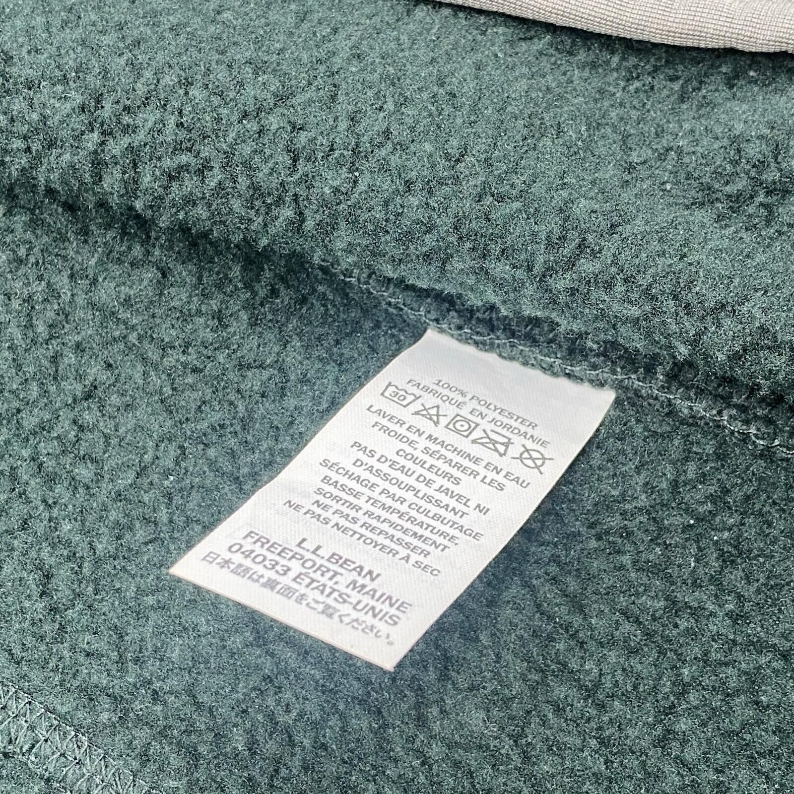 L.L. Bean L.L. Bean Forest Green Sweater Fleece Full-Zip Mens Size L Size US L / EU 52-54 / 3 - 6 Thumbnail