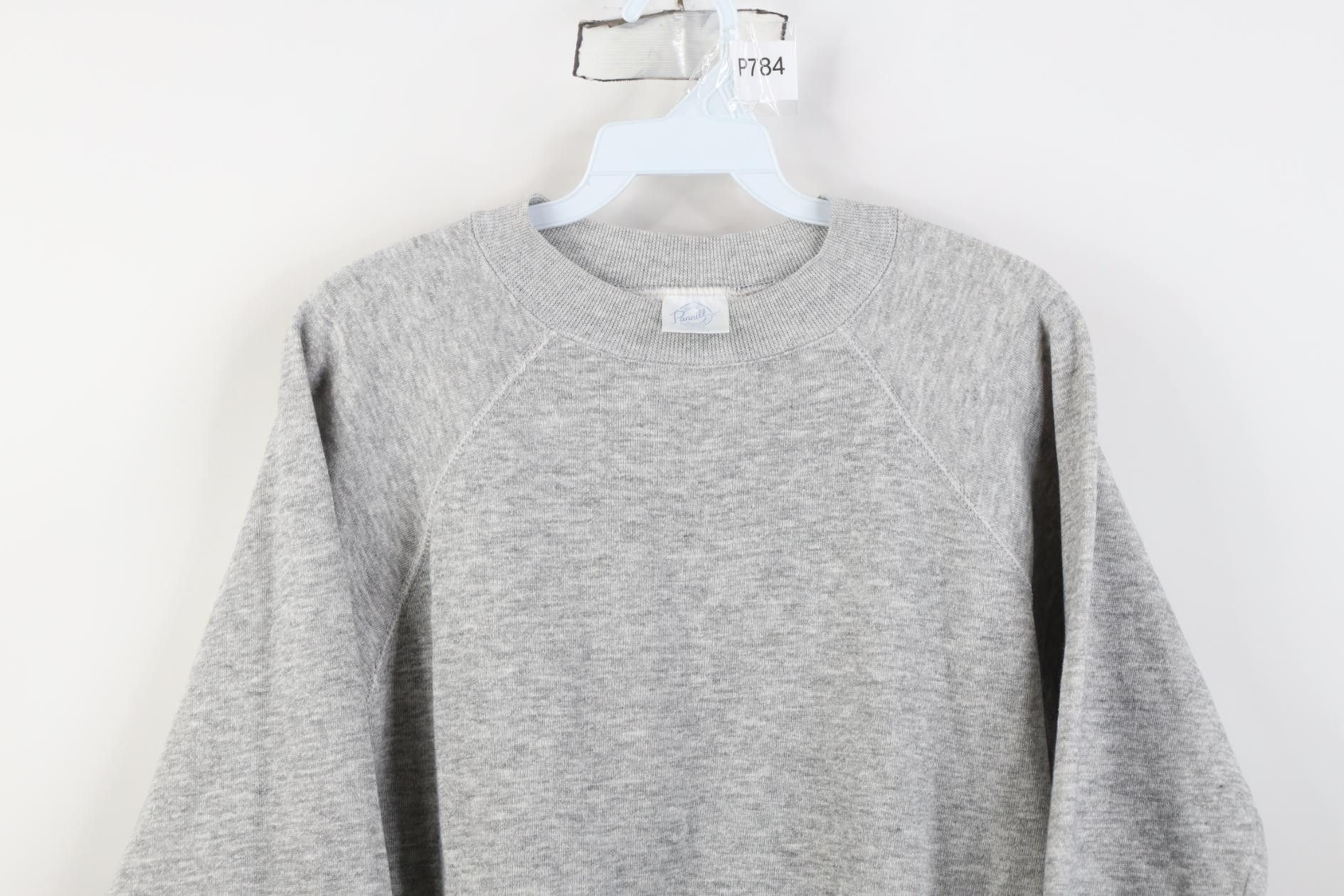 Vintage Vintage 70s 80s Triblend Raglan Sweatshirt Heather Gray USA Size L / US 10 / IT 46 - 2 Thumbnail