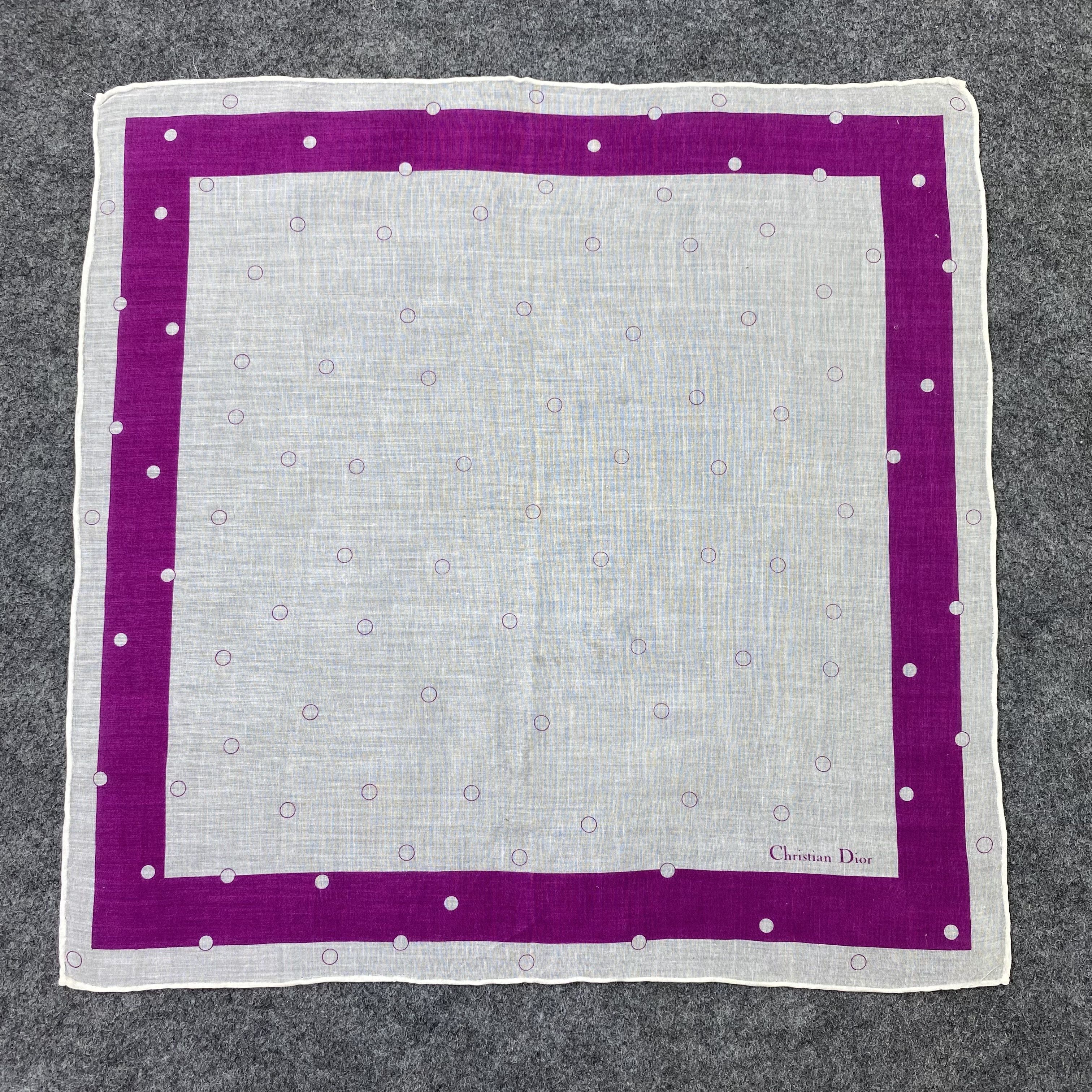 Vintage Christian Dior Handkerchief / Bandana / Neckerchief-B2202 Size ONE SIZE - 3 Thumbnail