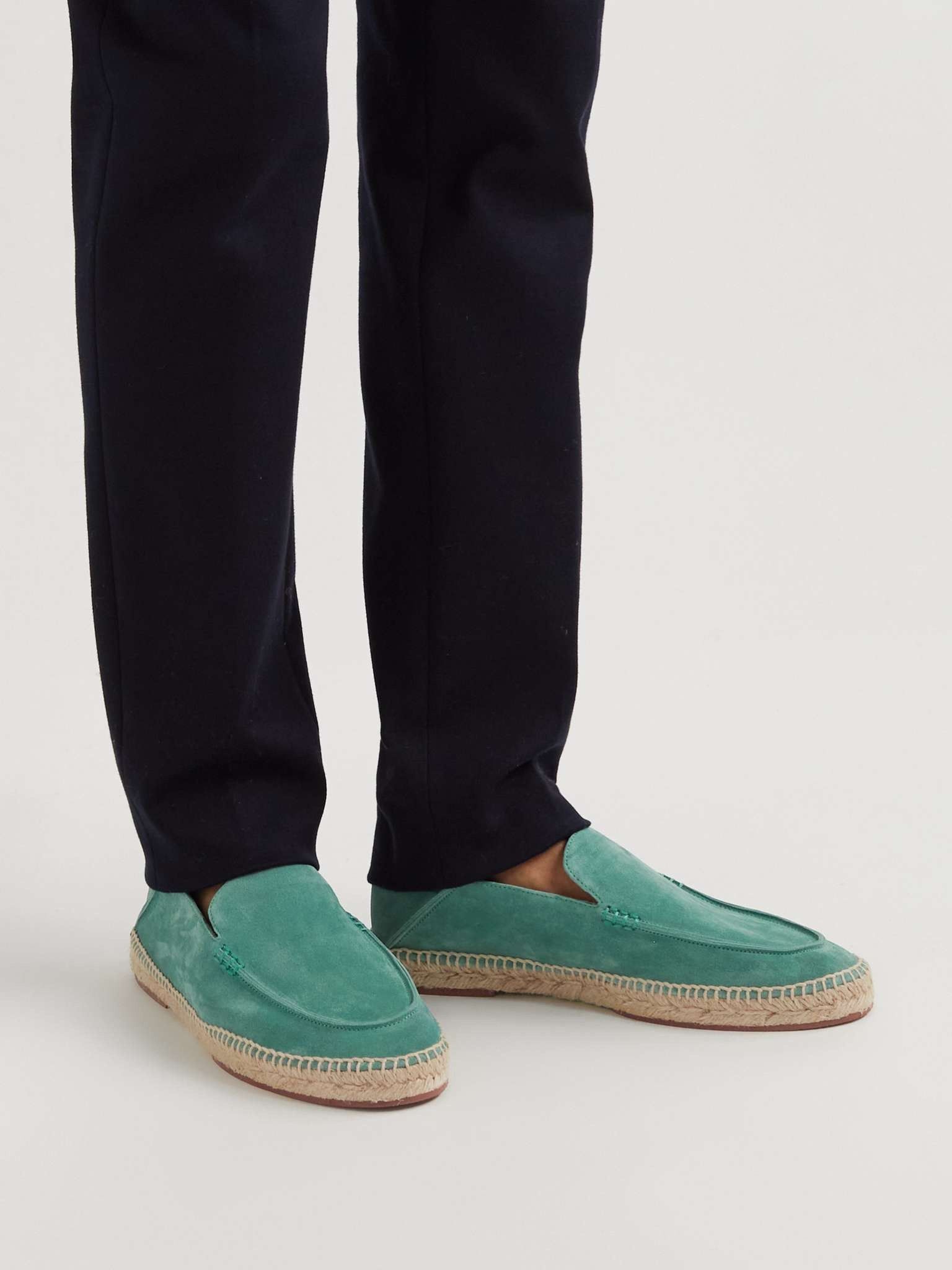 Loro Piana o1w1db10125 FAG1670 Seaside Walk Espadrilles in Mint Green Size US 9 / EU 42 - 3 Thumbnail