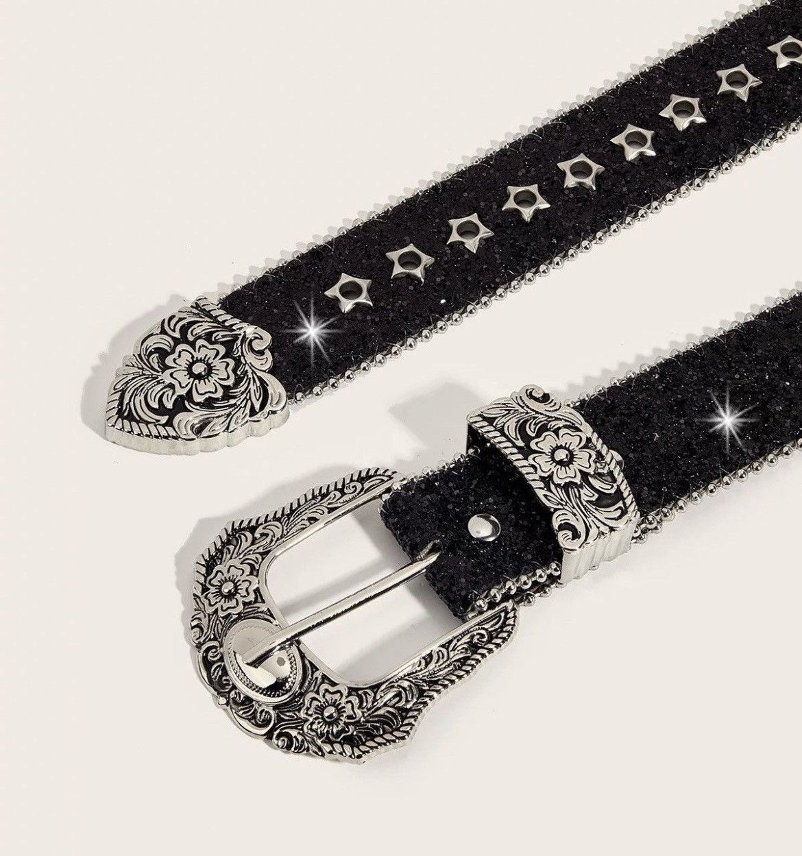 Japanese Brand × Vintage Retro punk rock unisex star stud western belt Size ONE SIZE - 3 Thumbnail