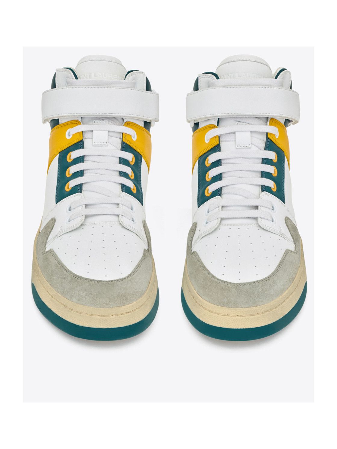 Saint Laurent Paris Saint Laurent Lax Mid Top Sneakers Size US 9 / EU 42 - 2 Thumbnail