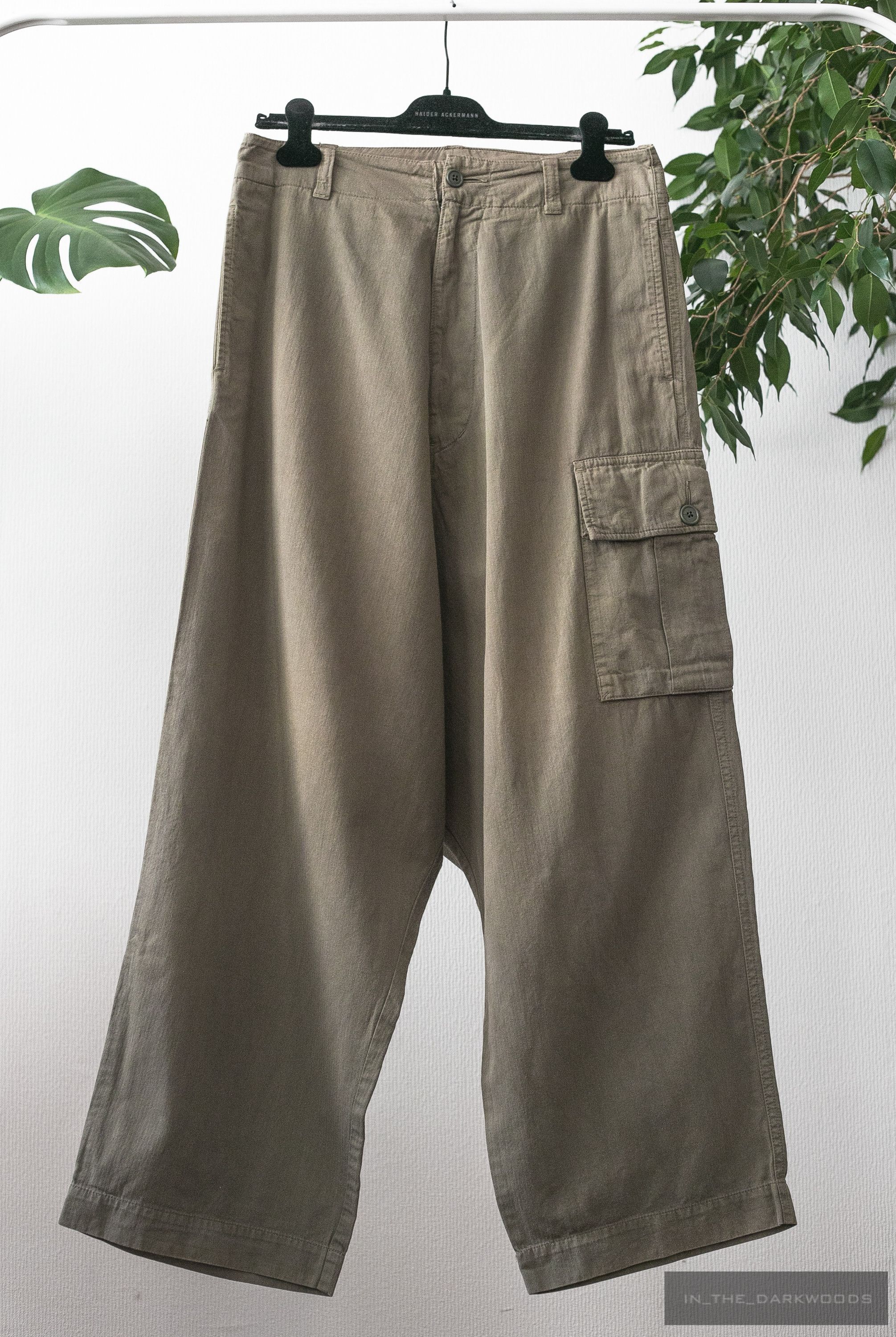 image of Yohji Yamamoto 2016Ss Wide Cargo Pants, Men's (Size 32)