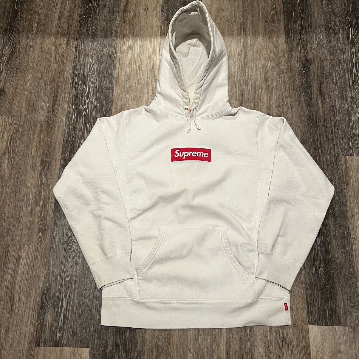 Supreme Supreme fw 16 white box logo hoodie hooded sweatshirt Grailed