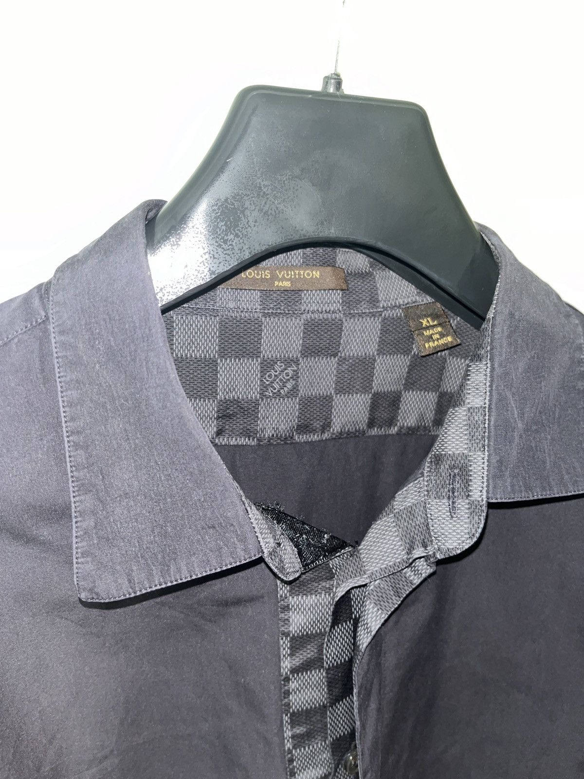 Louis Vuitton Louis Vuitton Damier Graphite Black Button-Up Shirt Size US M / EU 48-50 / 2 - 2 Thumbnail