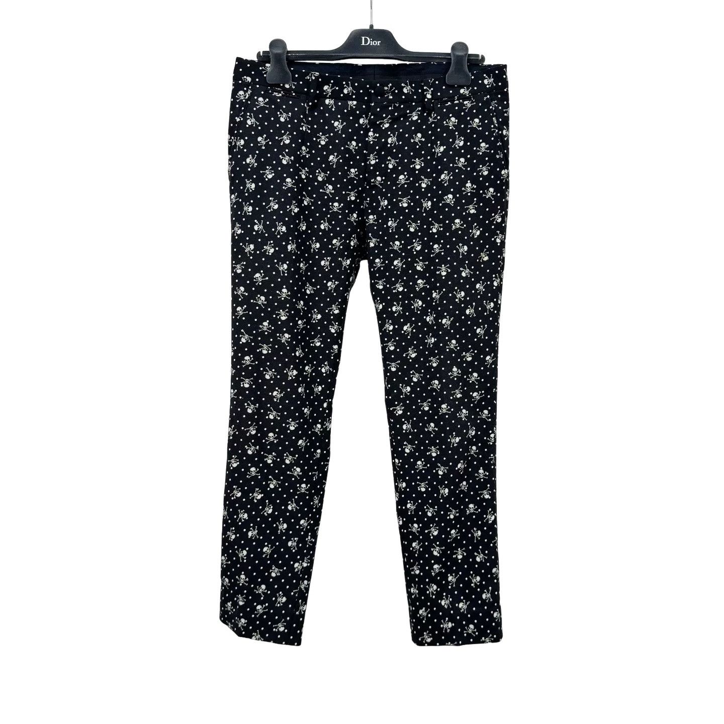 Dolce & Gabbana Dolce & Gabbana Skull Polka Dot Wool Pants Size 46 Size US 30 / EU 46 - 1 Thumbnail