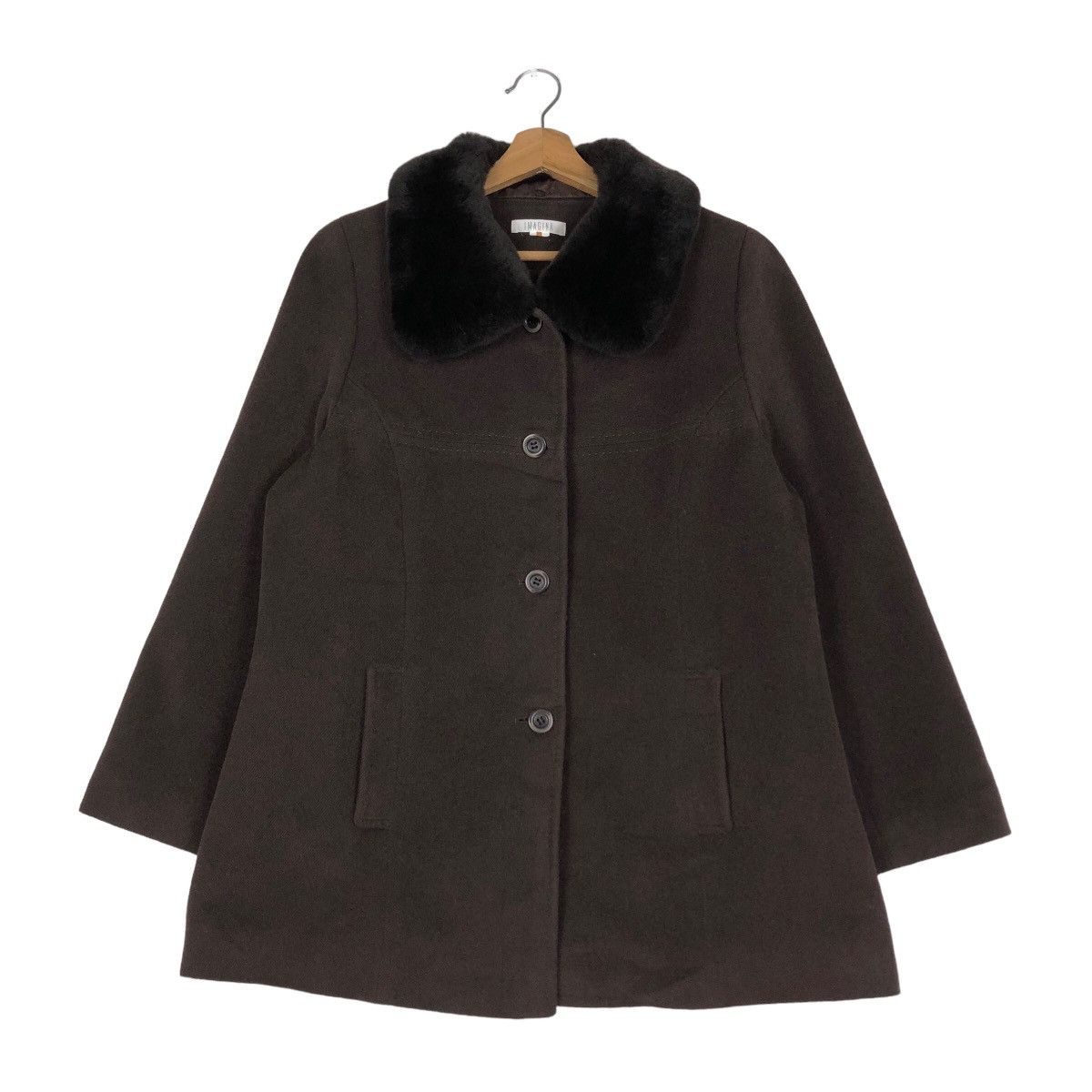 Issey Miyake 🔥Vintage Button Jacket Imagina Issey Miyake Mink Fur Collar Size US M / EU 48-50 / 2 - 1 Thumbnail