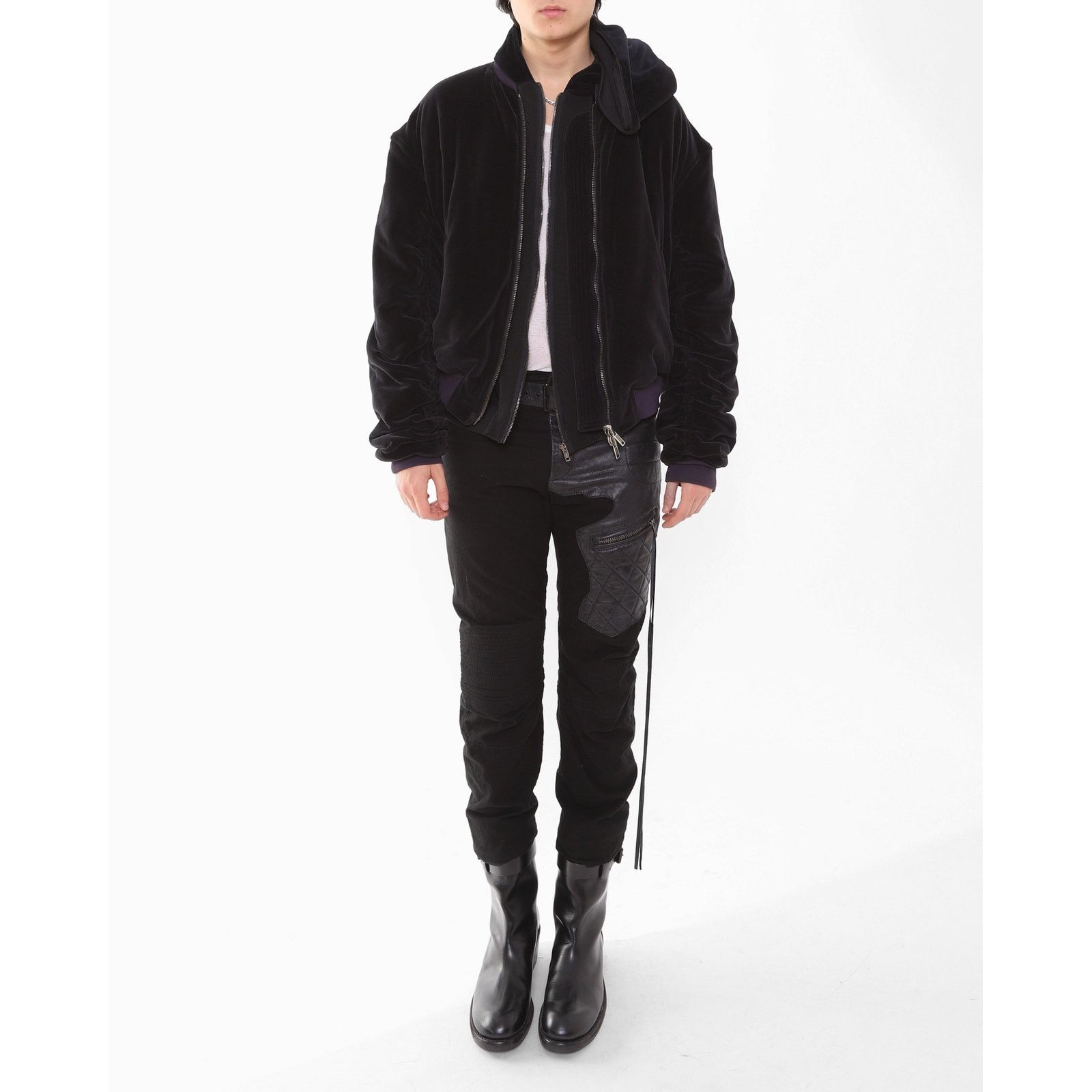 Haider Ackermann FW15 Oversized Perth Bomber in Black Velvet Size US S / EU 44-46 / 1 - 7 Thumbnail