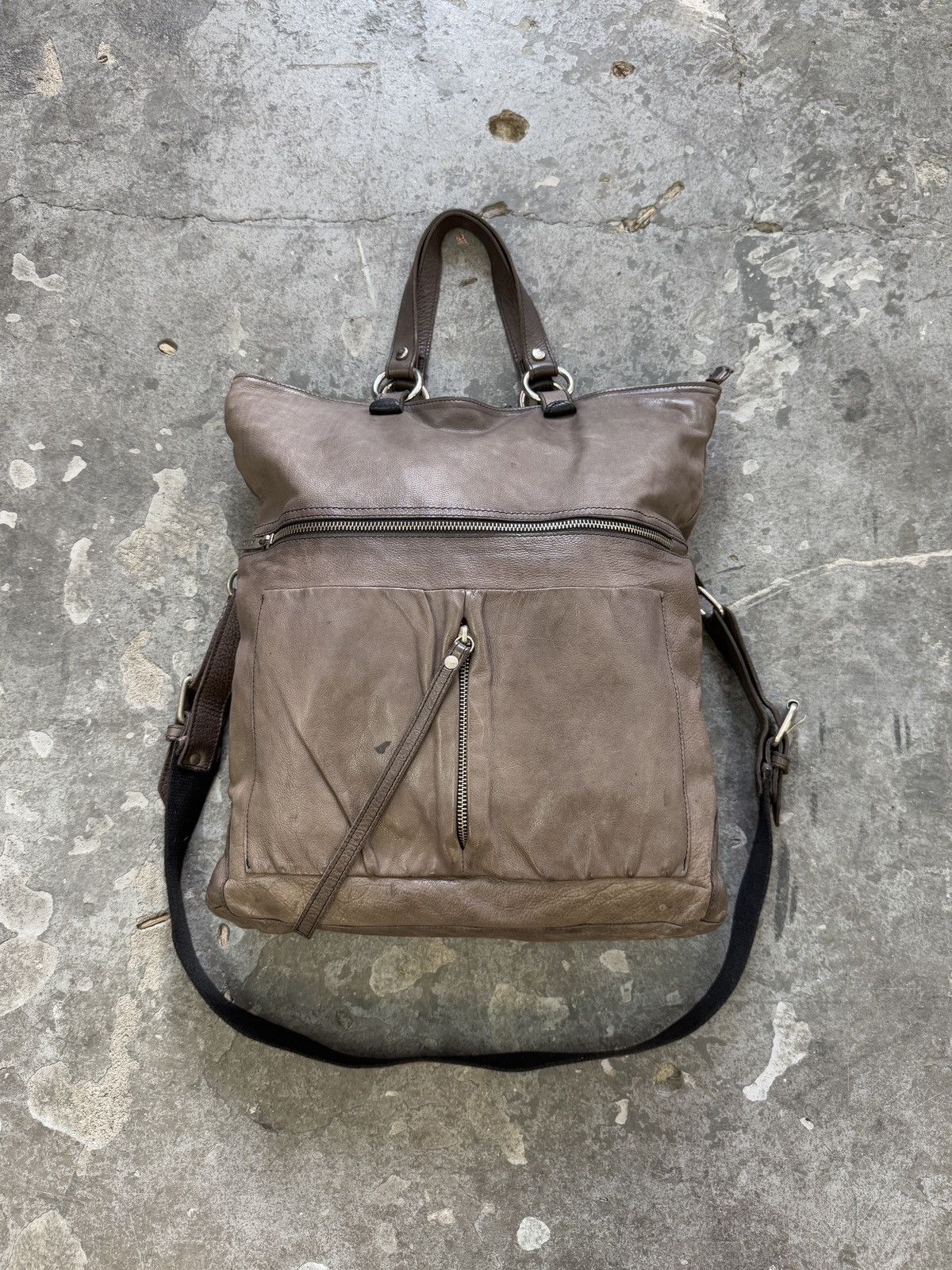 Japanese Brand Vintage y2k Archive Bag Real Leather Size ONE SIZE - 1 Thumbnail