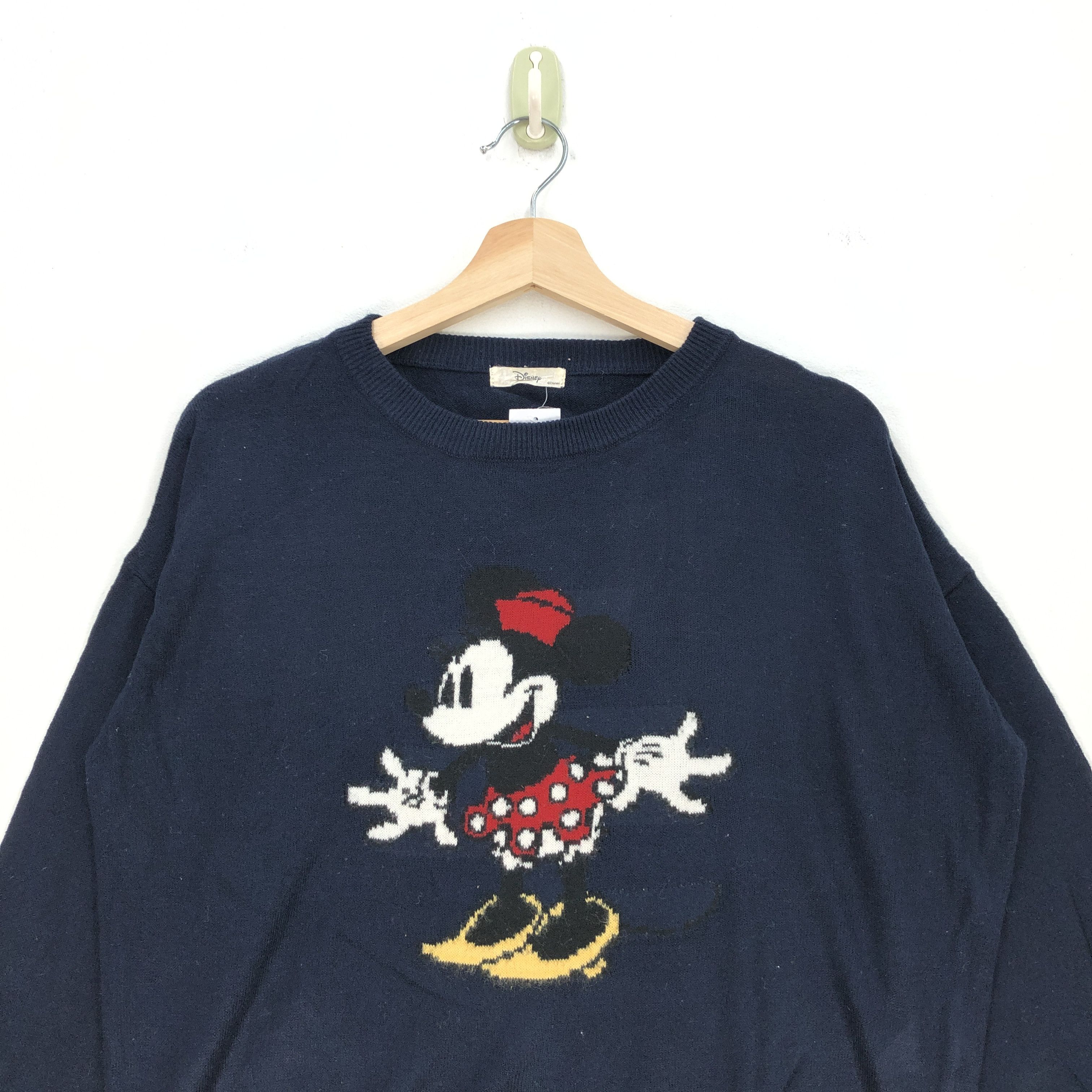 Homespun Knitwear Y2K Minnie Mouse Knitted Sweatshirt Disney Cartoon Sweater Size US M / EU 48-50 / 2 - 2 Thumbnail