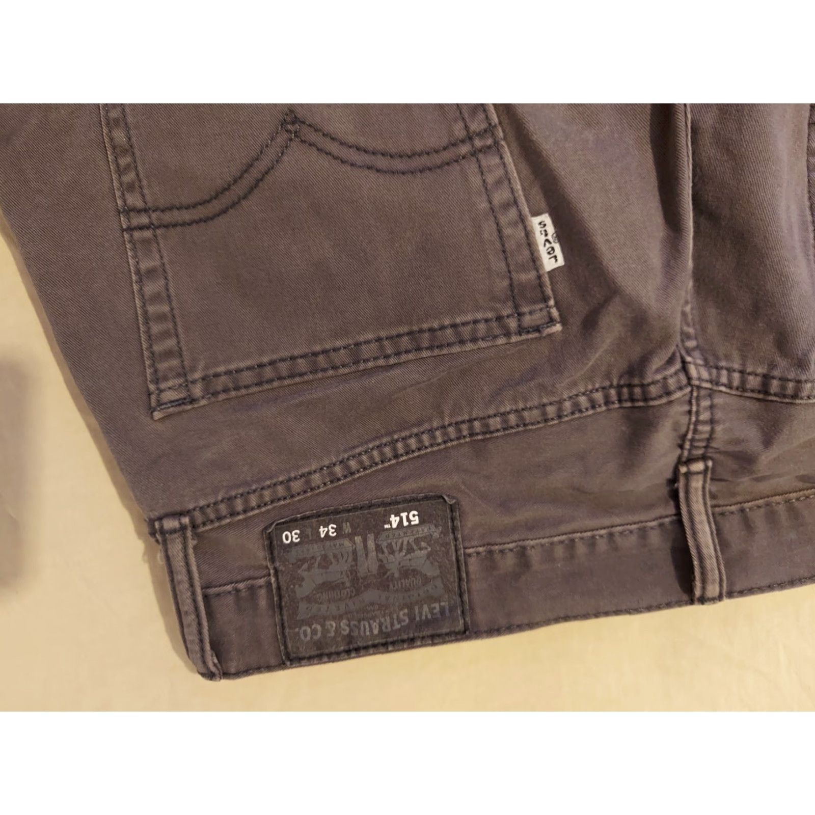 Levi's Levi's 514 Jeans 34x30 Slim Straight Gray Denim 5-Pocket Regular Mens Modern Comfort Pants Jeans Size US 34 / EU 50 - 2 Thumbnail