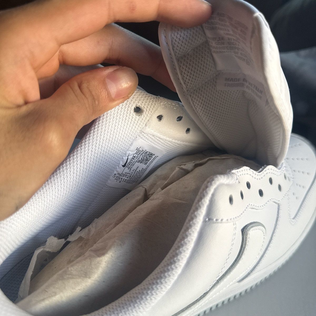 Nike Nike Air Force 1 '07 White Wolf Grey DV0788-100 Size US 10.5 / EU 43-44 - 2 Thumbnail