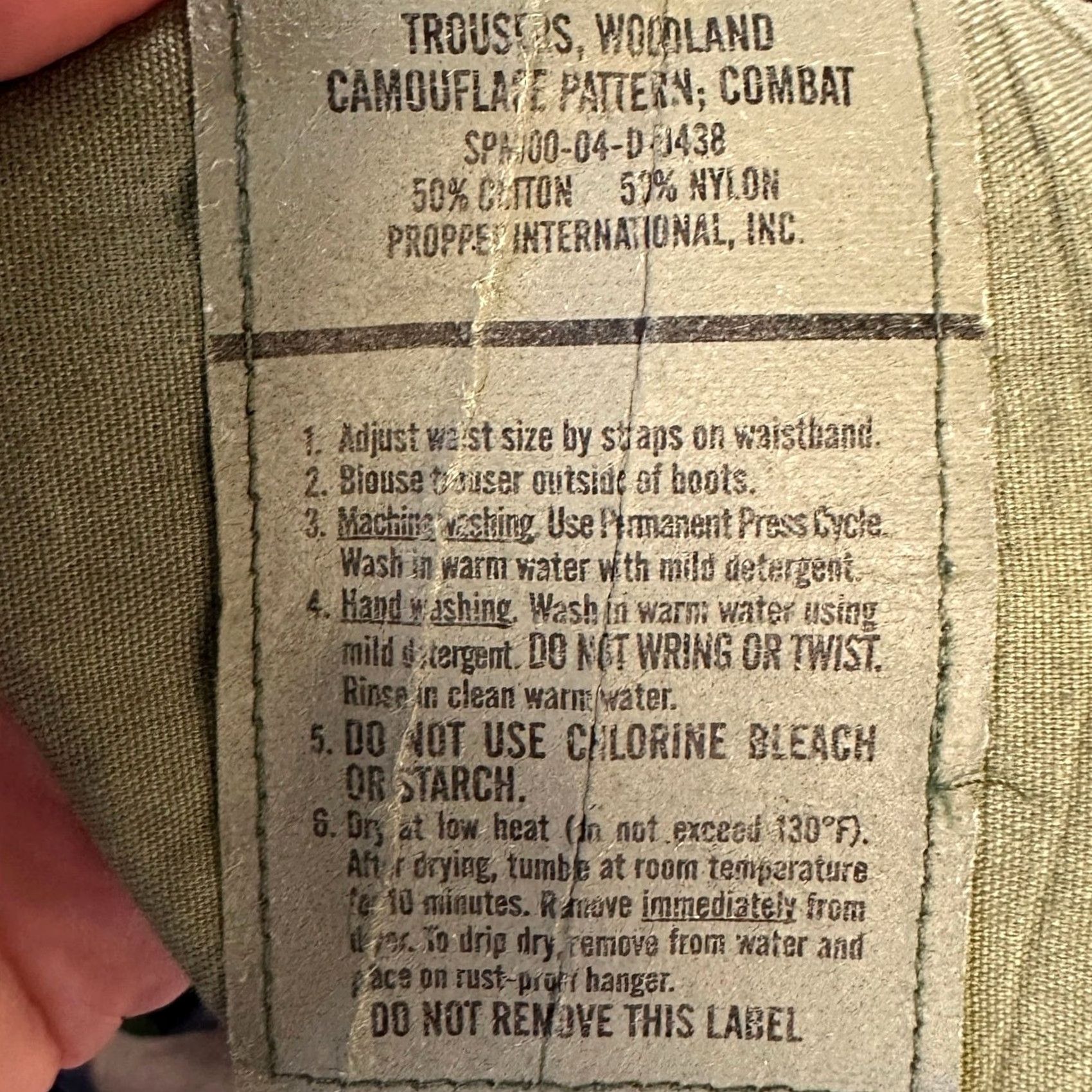 Propper Proper Men Cargo Pants 31 Small Green Woodland Camo Military Trouser Nylon Blend Shirt? Size US 29 - 4 Thumbnail