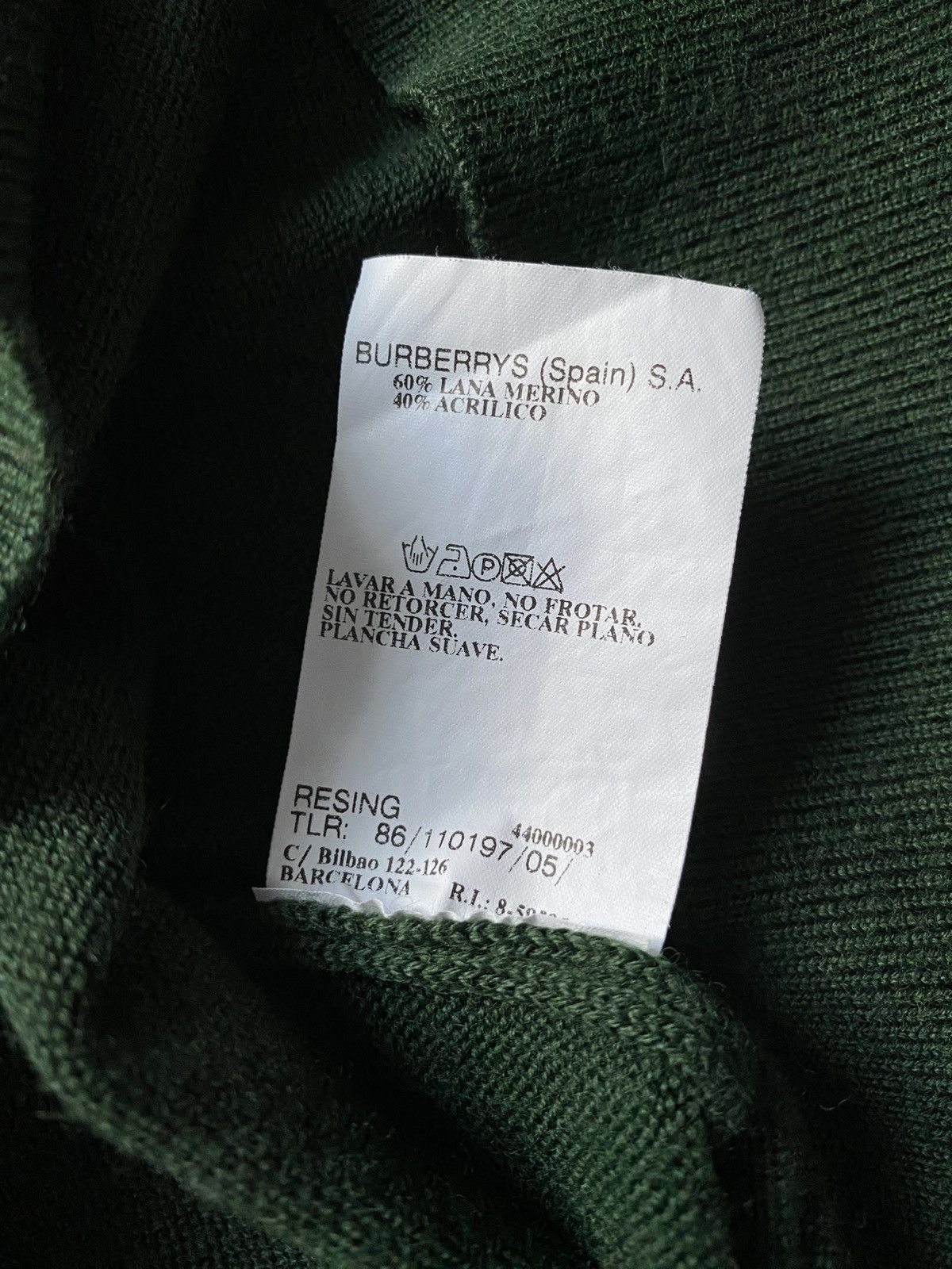 Burberry Vintage 90s Burberrys London Sweater V-Neck Old Money Style Size US L / EU 52-54 / 3 - 8 Thumbnail