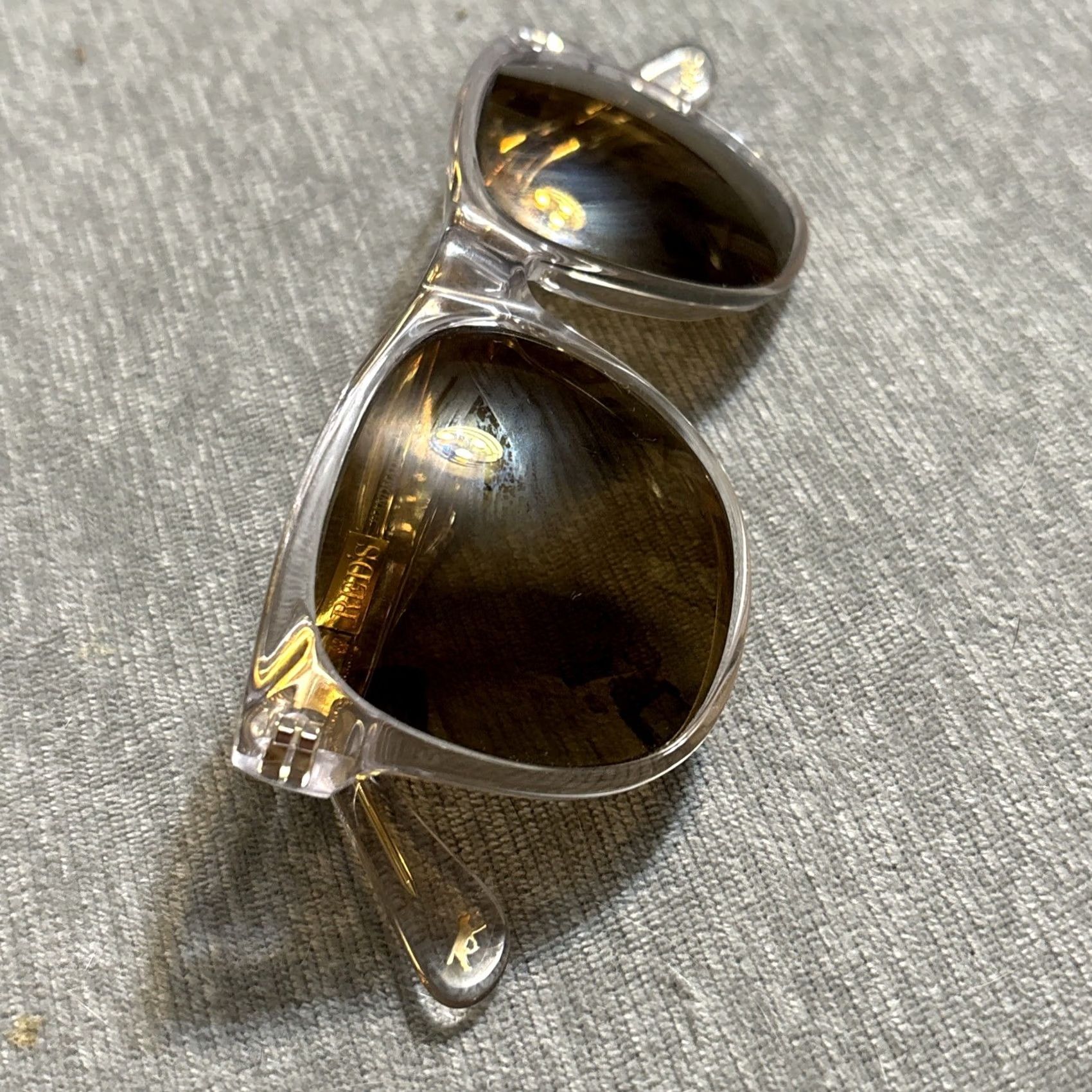 Vintage Red’s Outfitters Sunglasses Women Clear Frame Moonlight Lavender Mirror Polarized Lens Clear Lens Size ONE SIZE - 8 Thumbnail