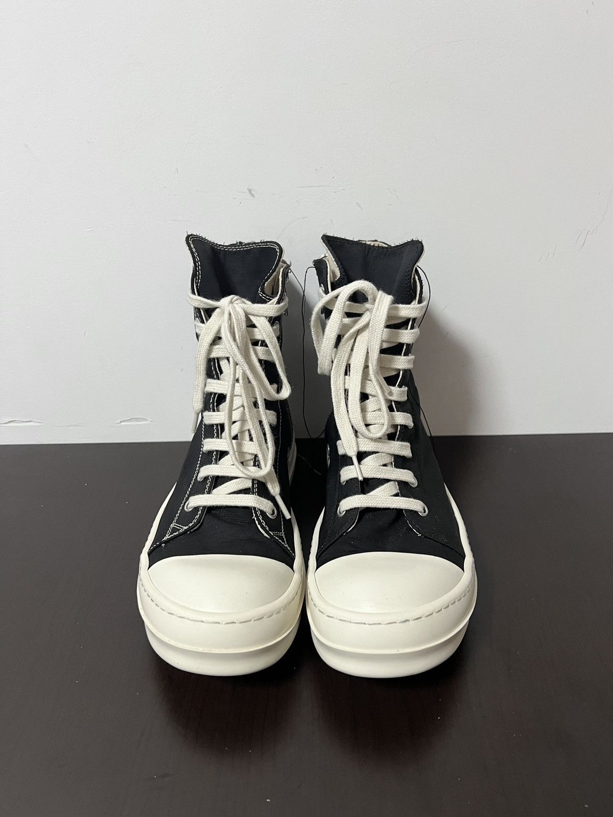 Rick Owens Drkshdw Rick owens ss19 ramones high top sneakers sz38 Size US 8 / IT 38 - 3 Thumbnail