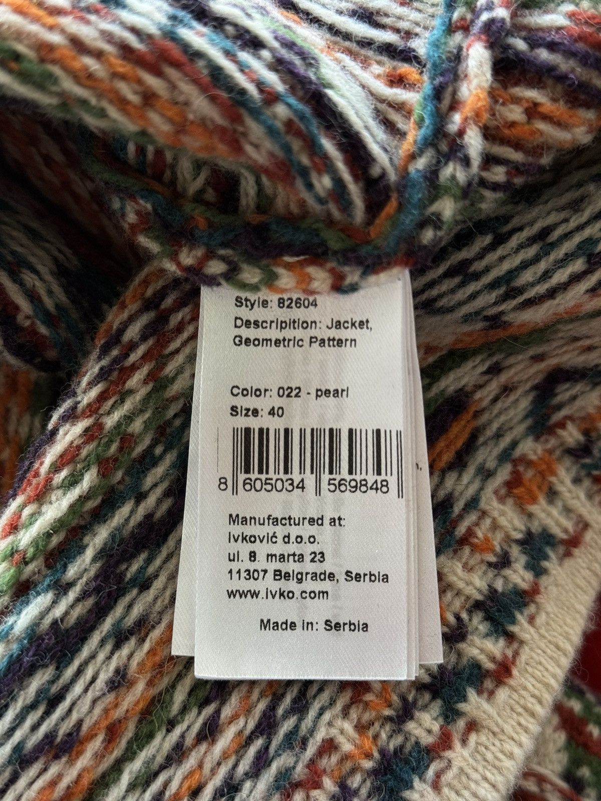 Designer Ivko avant garde wool blend coloured zip cardigan sweater Size S / US 4 / IT 40 - 6 Thumbnail