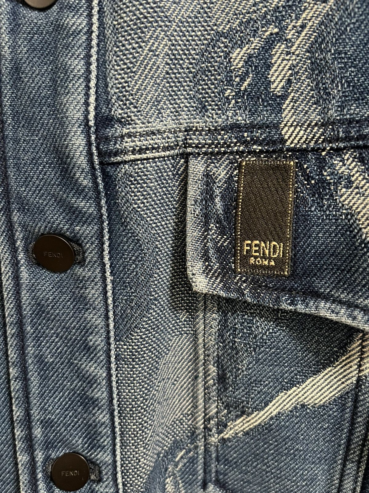 Fendi Fendi Denim Jacket Sz 50 Size US M / EU 48-50 / 2 - 5 Thumbnail