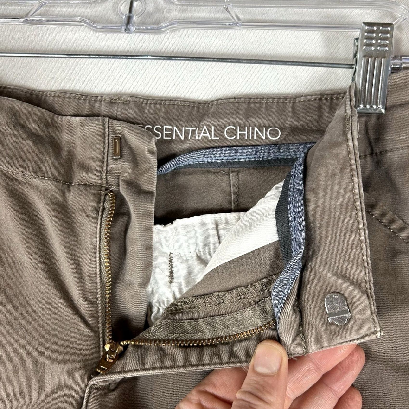 Lee Lee Chino Pants Womens 6 Short Mid Rise Straight Leg Stretch Casual Size 28" / US 6 / IT 42 - 4 Thumbnail