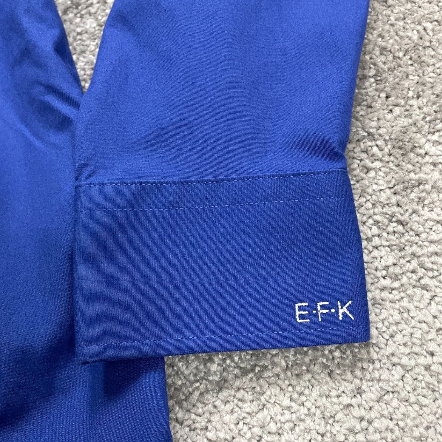 Lands' End Lands' End Women's Button-Down Dress Shirt Size 8 Cotton Long Sleeve Solid Blue Casual Office Size M / US 6-8 / IT 42-44 - 4 Thumbnail