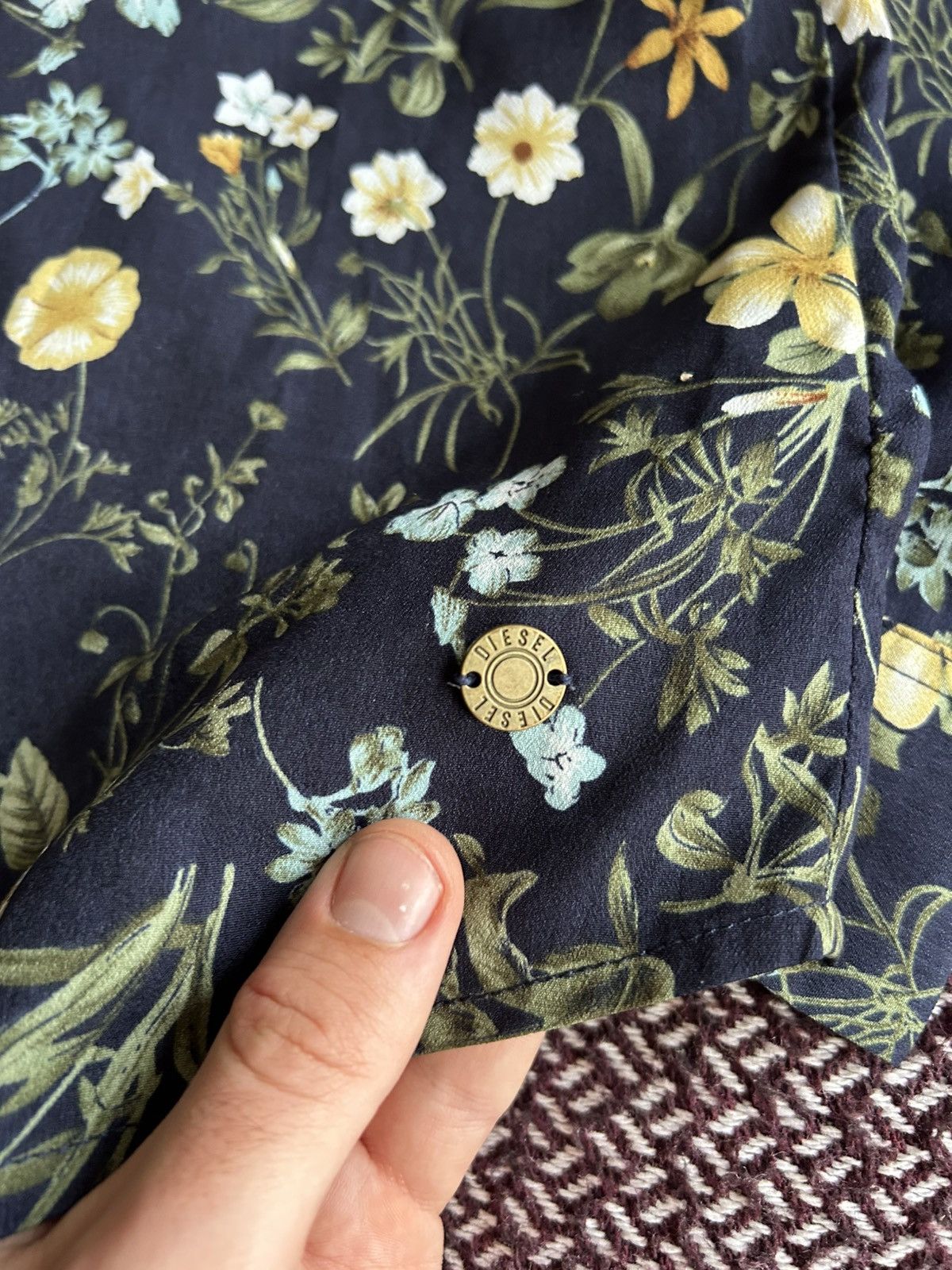 Diesel Diesel Women Shirt Floral Pattern Solid Style Size XS Size XS / US 0-2 / IT 36-38 - 5 Thumbnail