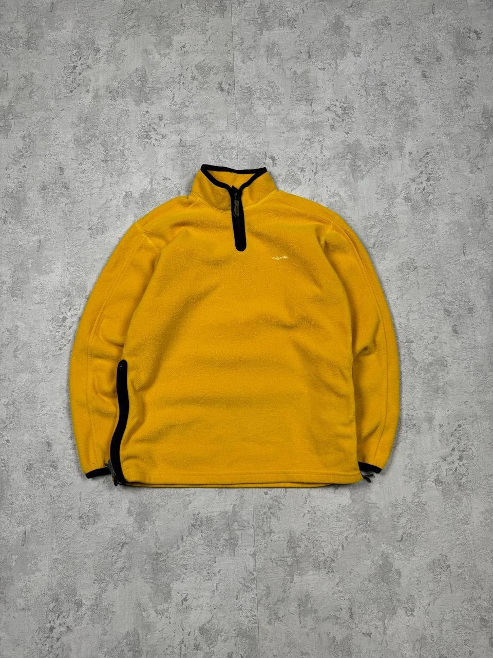 Nike Vintage Nike 1/4 Zip Yellow Fleece Size S Size US S / EU 44-46 / 1 - 1 Thumbnail