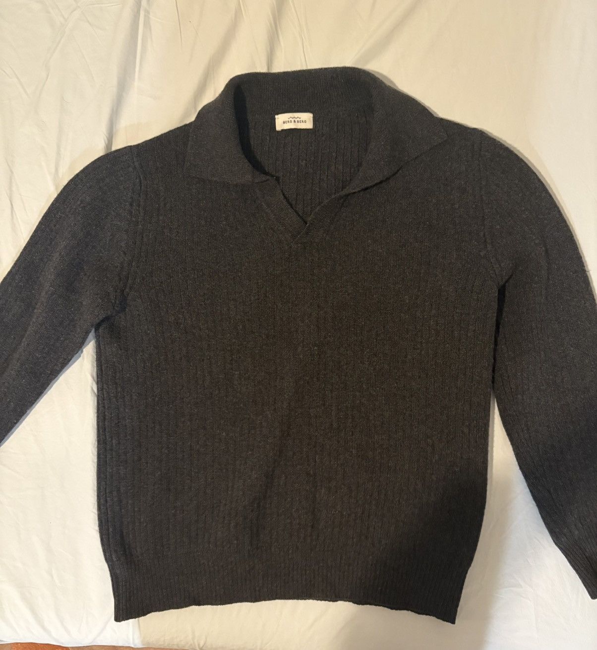 Berg & Berg Wool Cashmere Collar Sweater Size US M / EU 48-50 / 2 - 1 Thumbnail