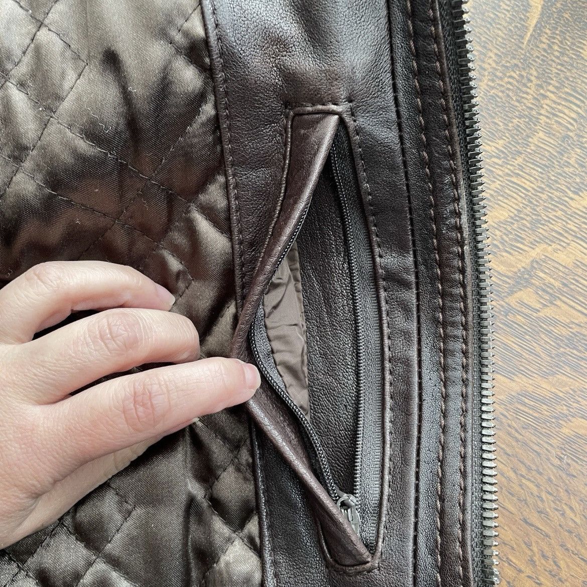Andrew Marc Andrew Marc Leather Jacket Men’s Large Heavyweight Brown Size US L / EU 52-54 / 3 - 11 Thumbnail