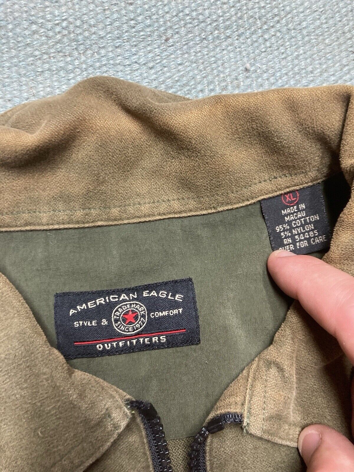 American Eagle Outfitters × Vintage VTG American eagle jacket brushed cotton hunt military XL Size US XL / EU 56 / 4 - 4 Thumbnail