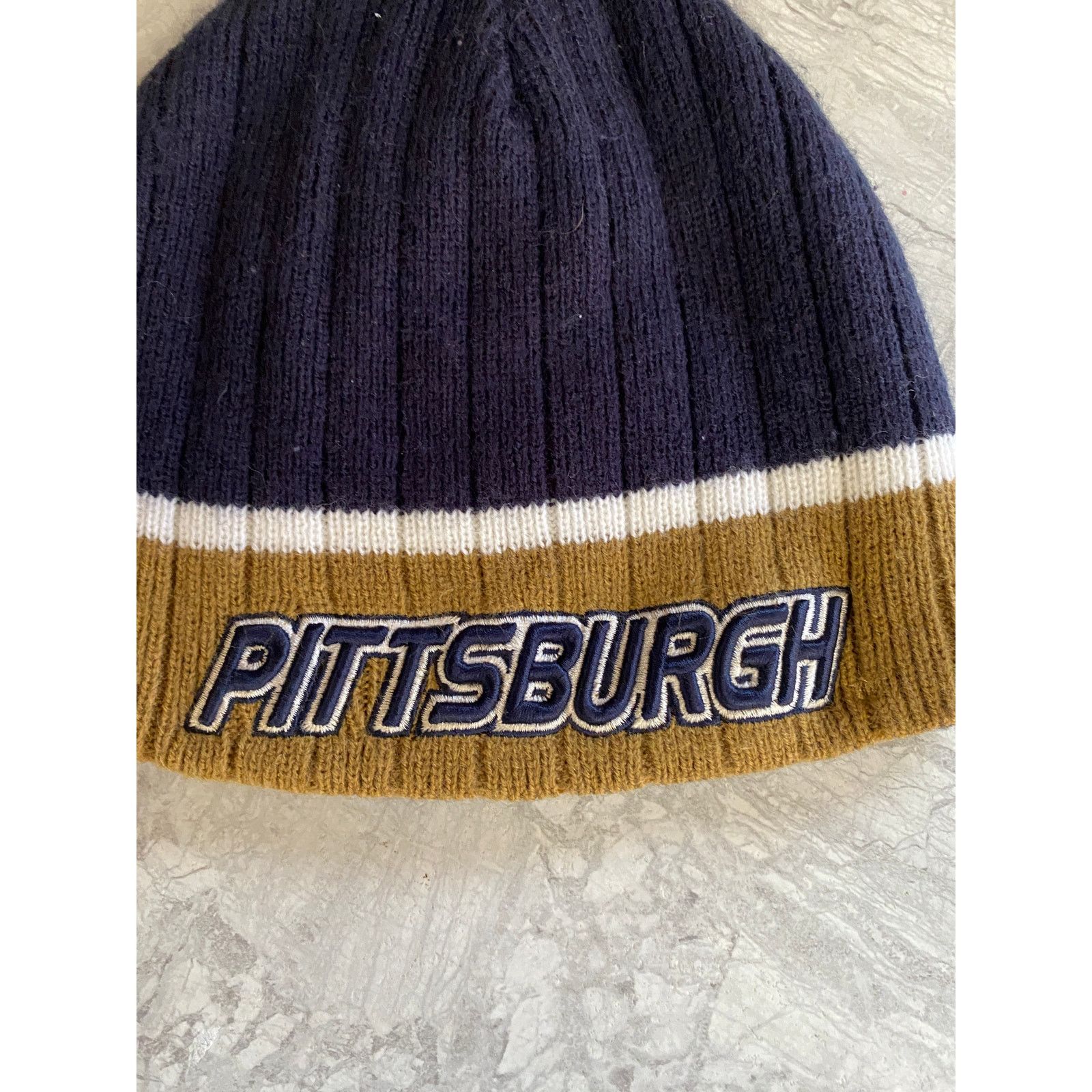 NCAA Pittsburgh Panthers Reversible College Winter Hat/Skull Cap Size ONE SIZE - 2 Thumbnail